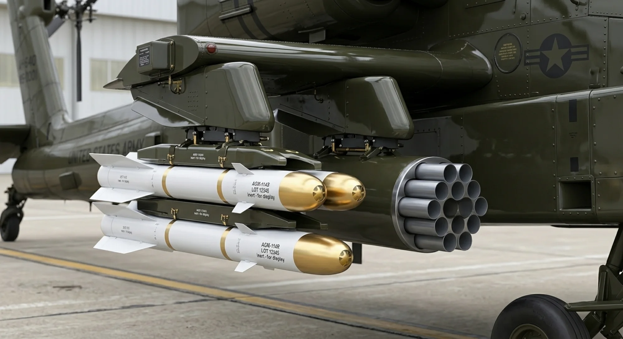 Boeing AH-64 Apache 1975 - Weapons view