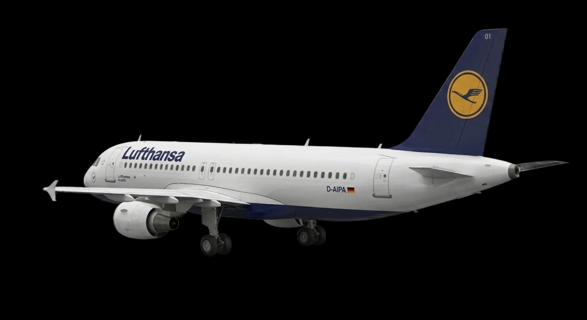 1987 Airbus Airbus A320 - Rear 3/4 - Airliner aircraft