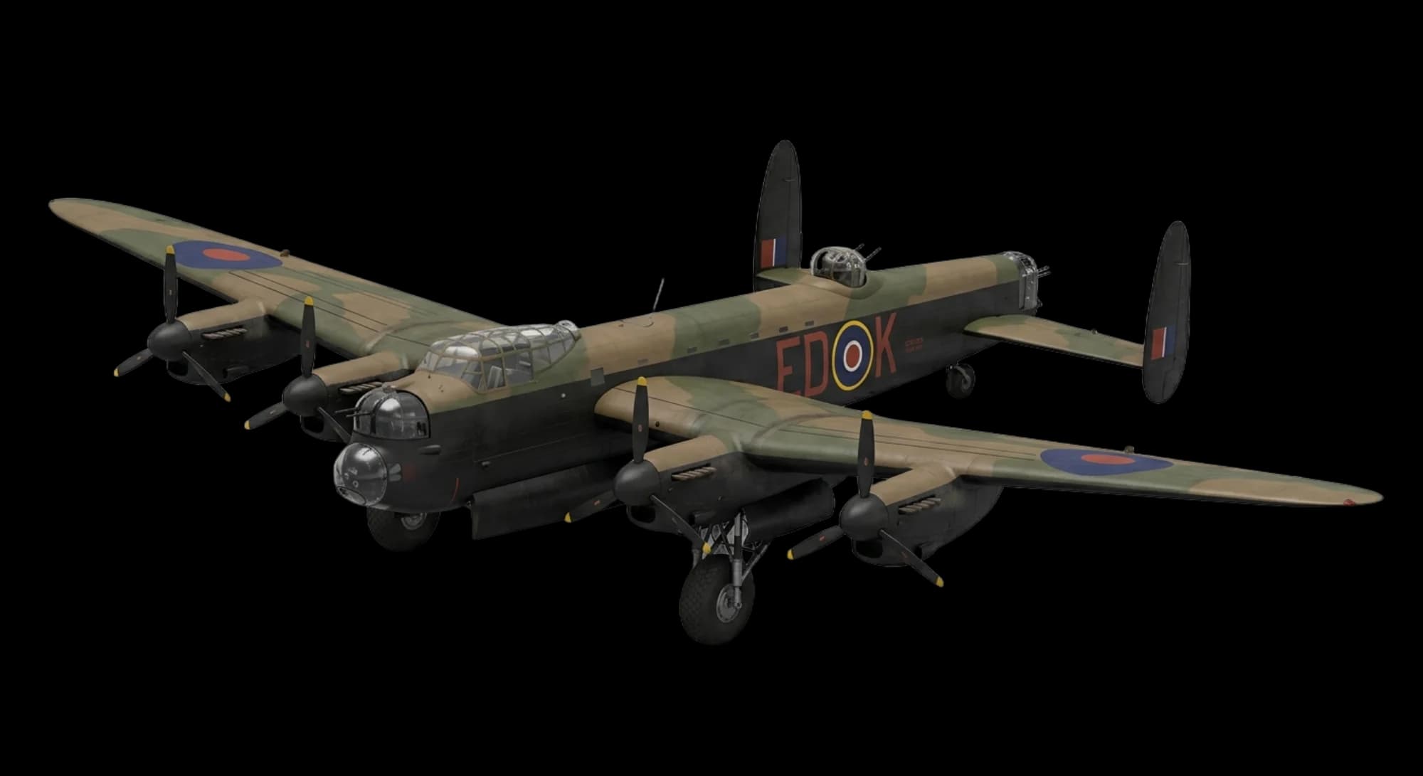 1941 Avro Lancaster - Front 3/4 - Bomber aircraft