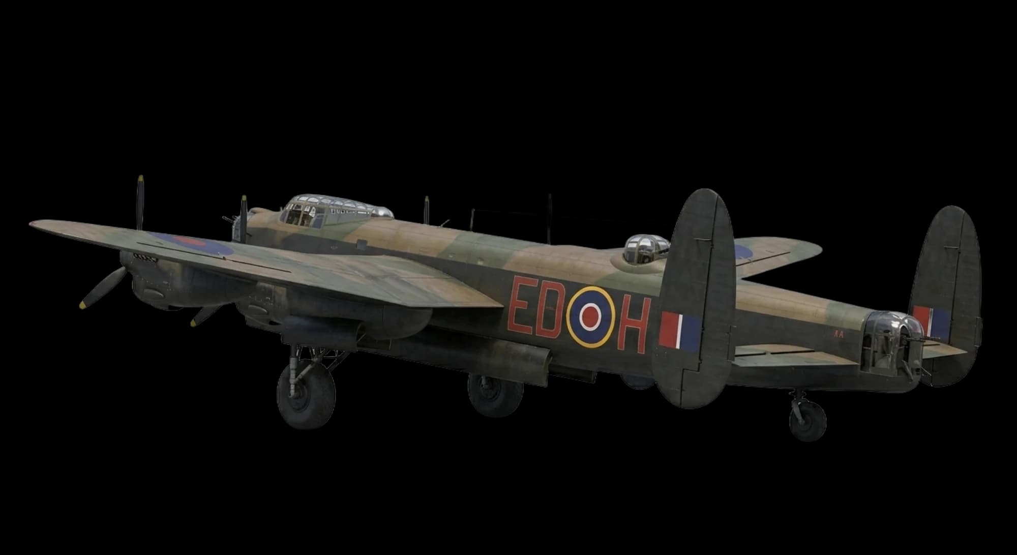 1941 Avro Lancaster - Rear 3/4 - Bomber aircraft