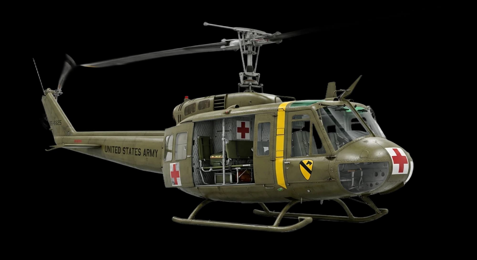 Bell Aircraft UH-1 Huey 1956 - Front 3/4 view