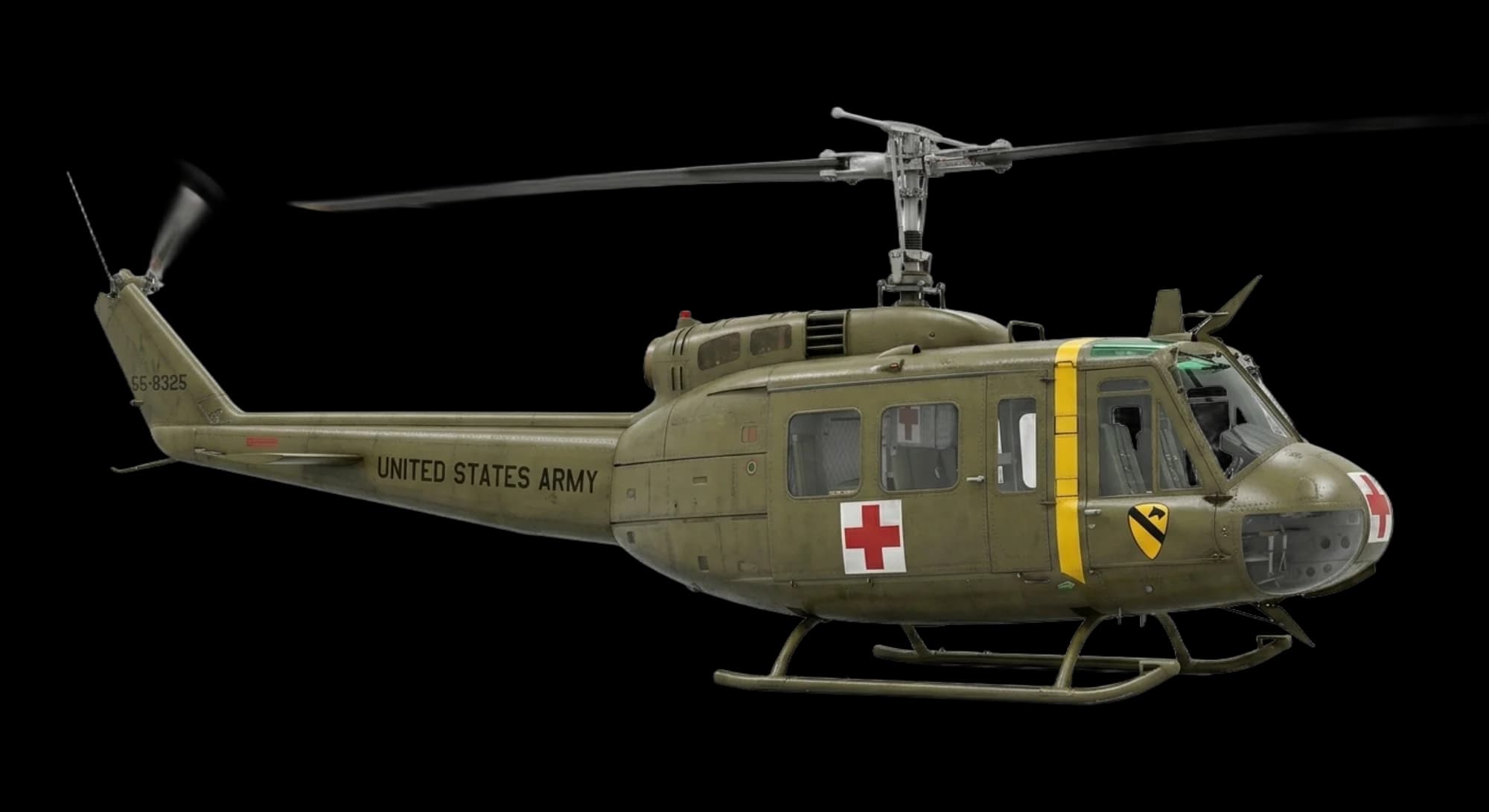 Bell Aircraft UH-1 Huey 1956 - Profile view