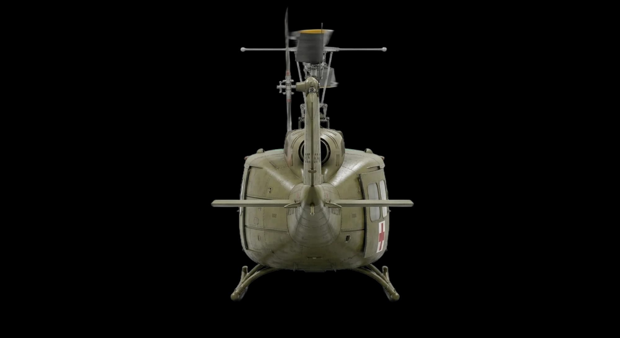 Bell Aircraft UH-1 Huey 1956 - Rear view