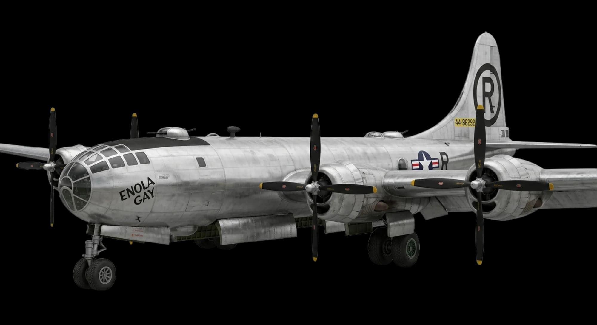 1942 Boeing Boeing B-29 Superfortress - Front 3/4 - Bomber aircraft
