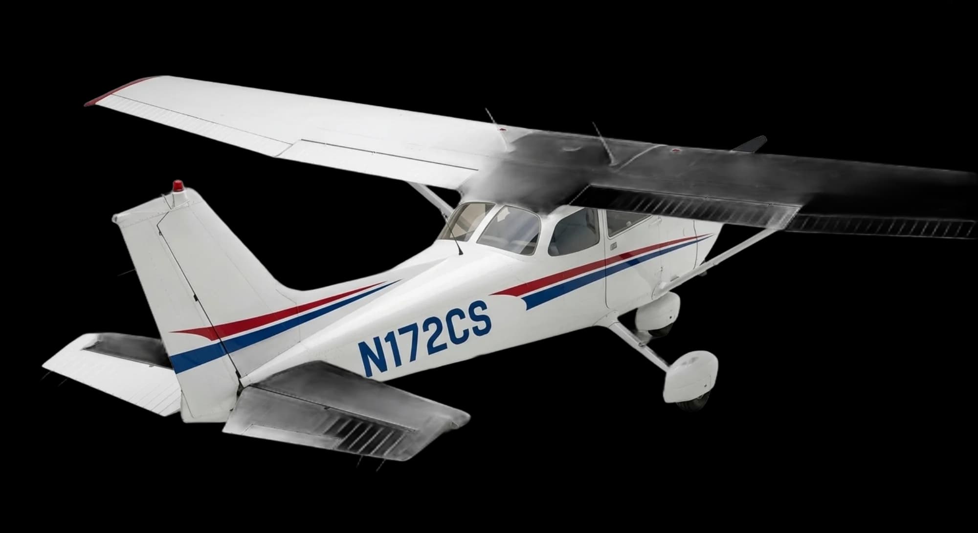1955 Cessna Cessna 172 Skyhawk - Rear 3/4 - Trainer aircraft