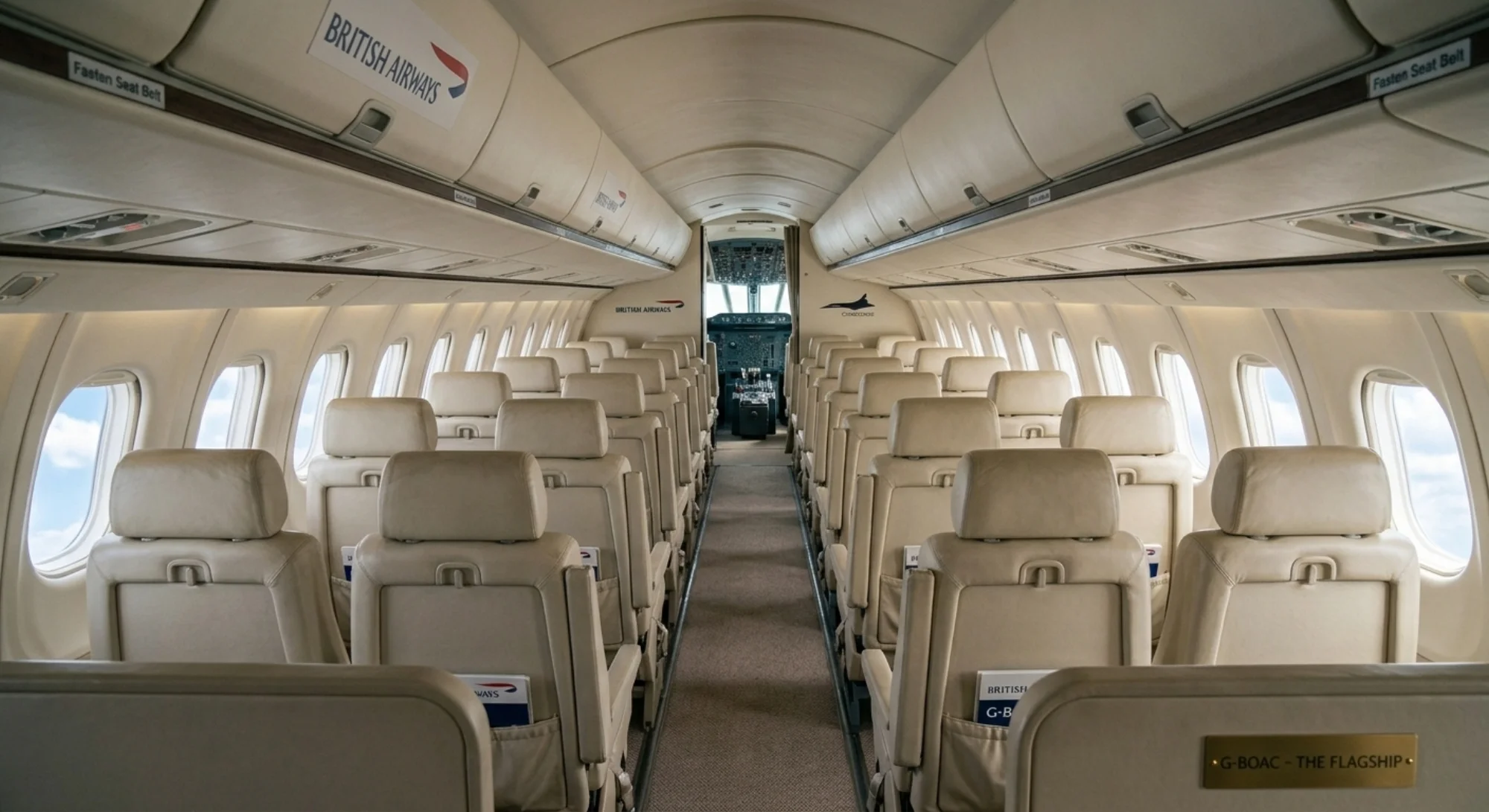 Aerospatiale/BAC Concorde 1969 - Cabin view
