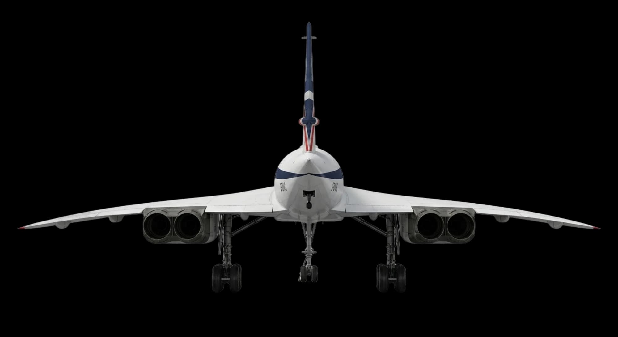 Aerospatiale/BAC Concorde 1969 - Rear view