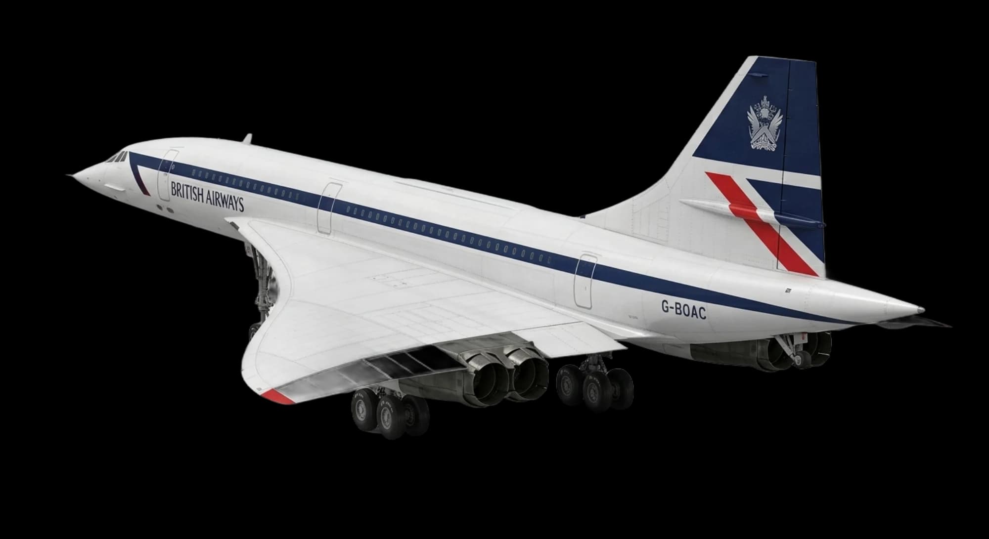 Aerospatiale/BAC Concorde 1969 - Rear 3/4 view
