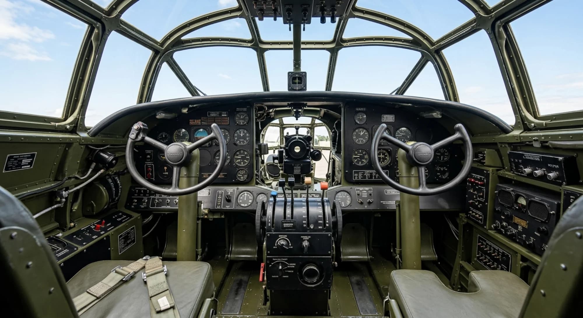 Consolidated Aircraft Consolidated B-24 Liberator 1939 - Cockpit view