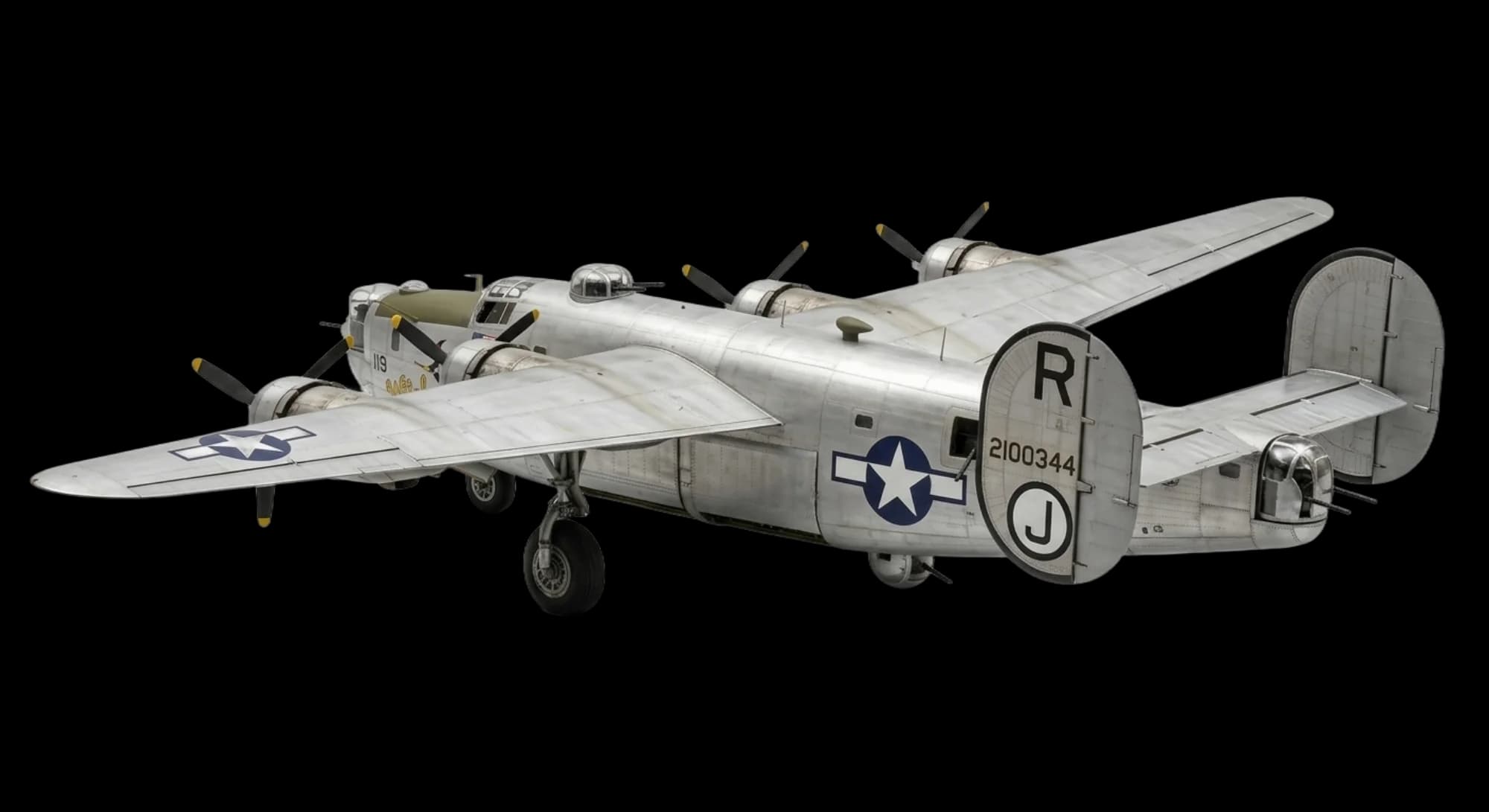 Consolidated Aircraft Consolidated B-24 Liberator 1939 - Rear 3/4 view