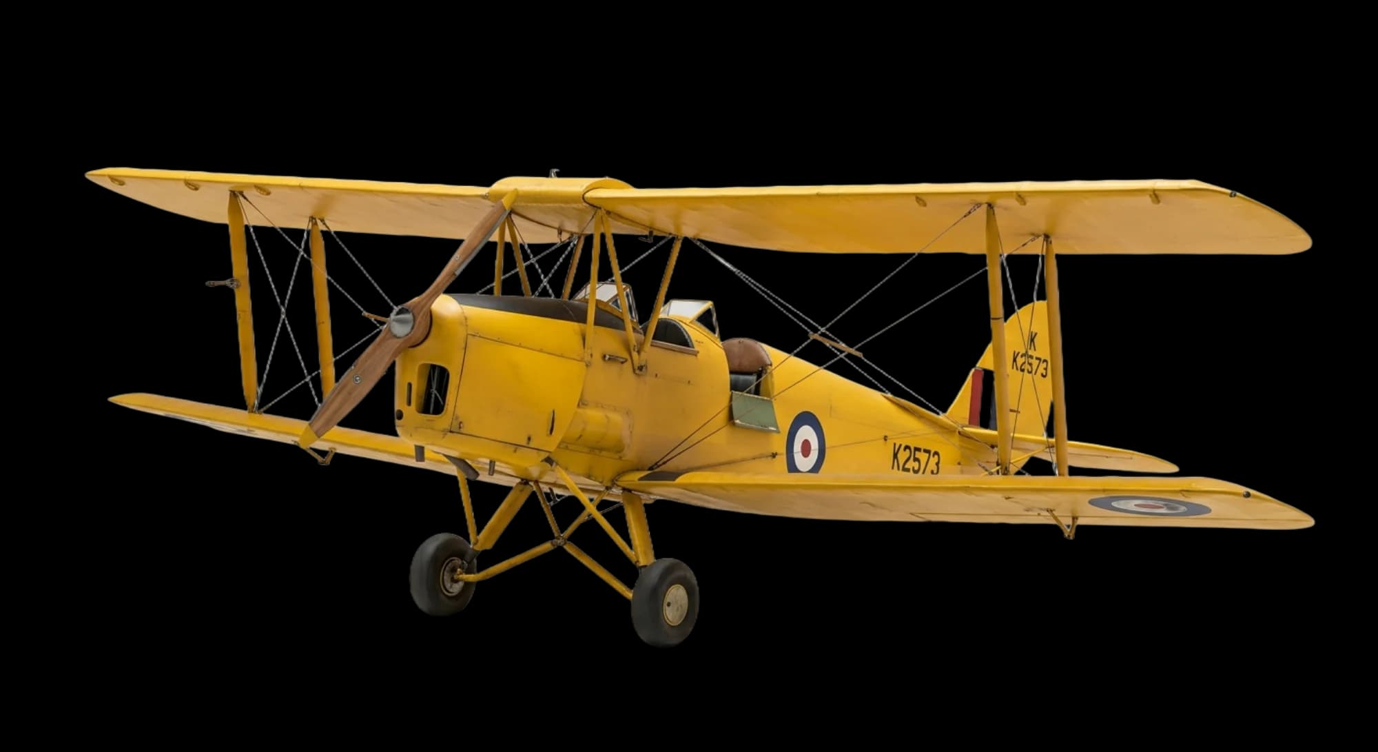 1931 de Havilland Tiger Moth - Front 3/4 - Trainer aircraft