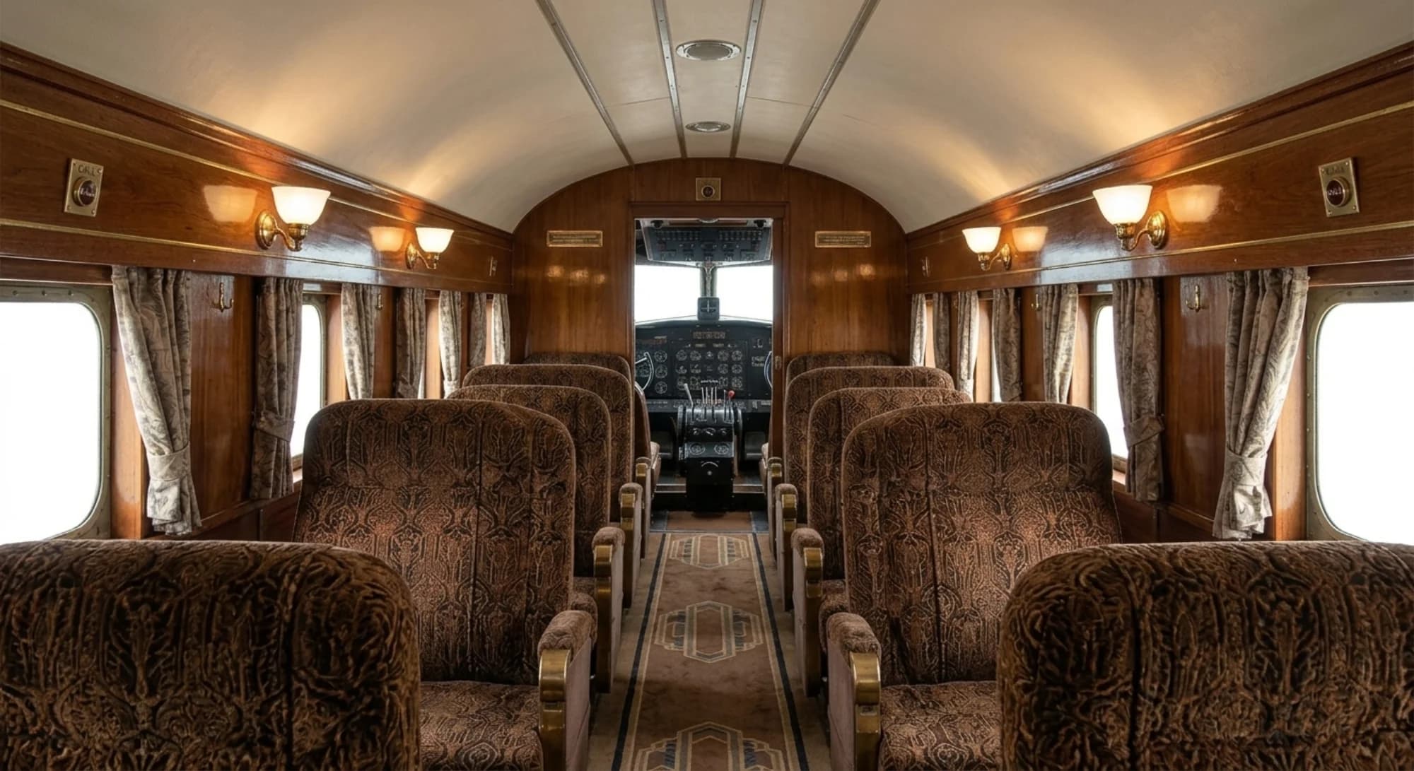 Douglas Aircraft DC-3 1935 - Cabin view