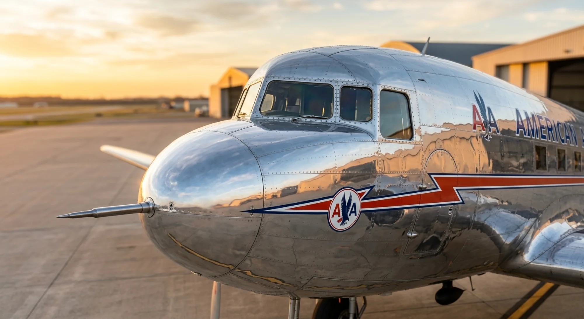 Douglas Aircraft DC-3 1935 - Nose Detail view