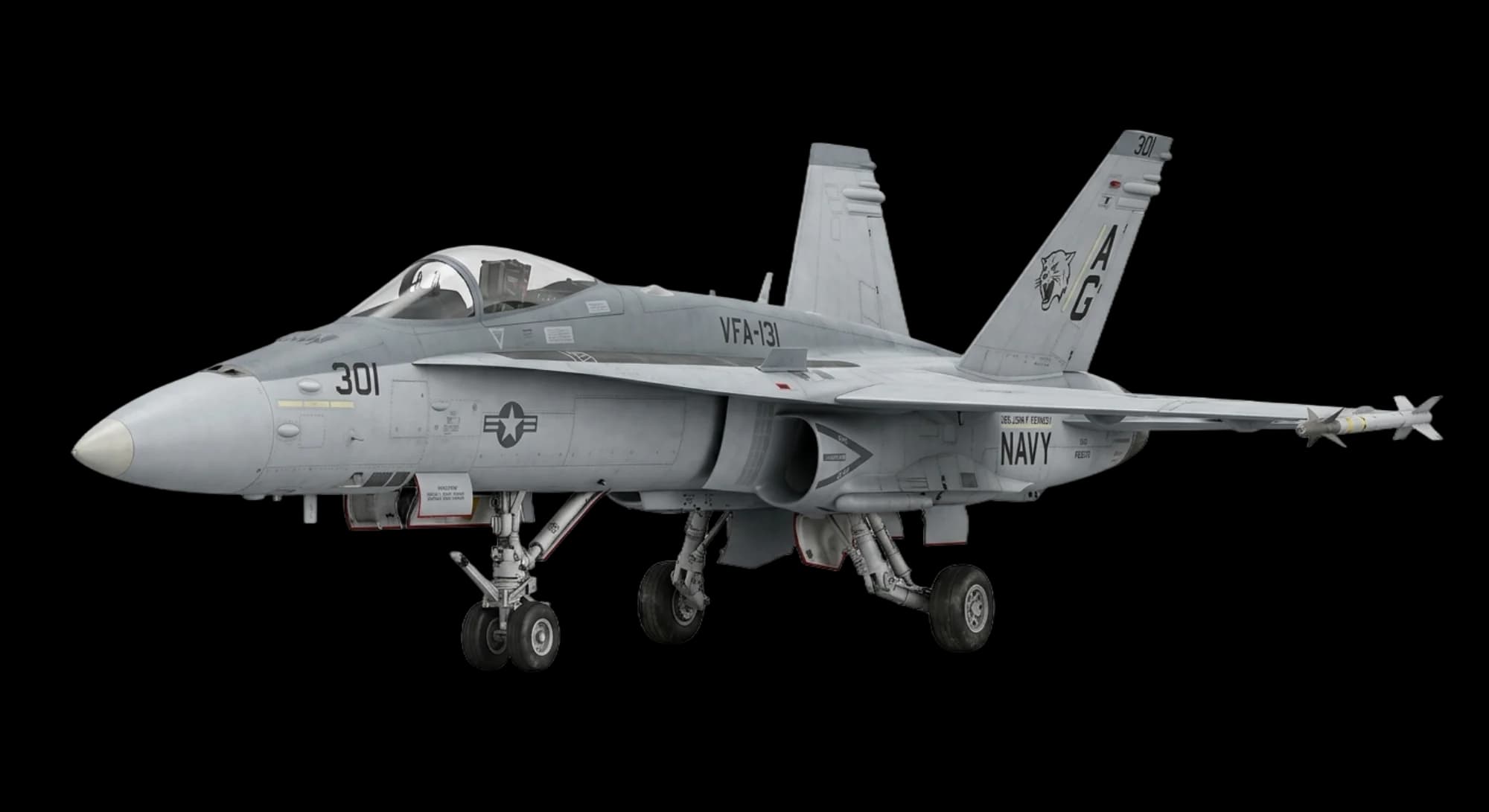 McDonnell Douglas F/A-18 Hornet 1978 - Front 3/4 view