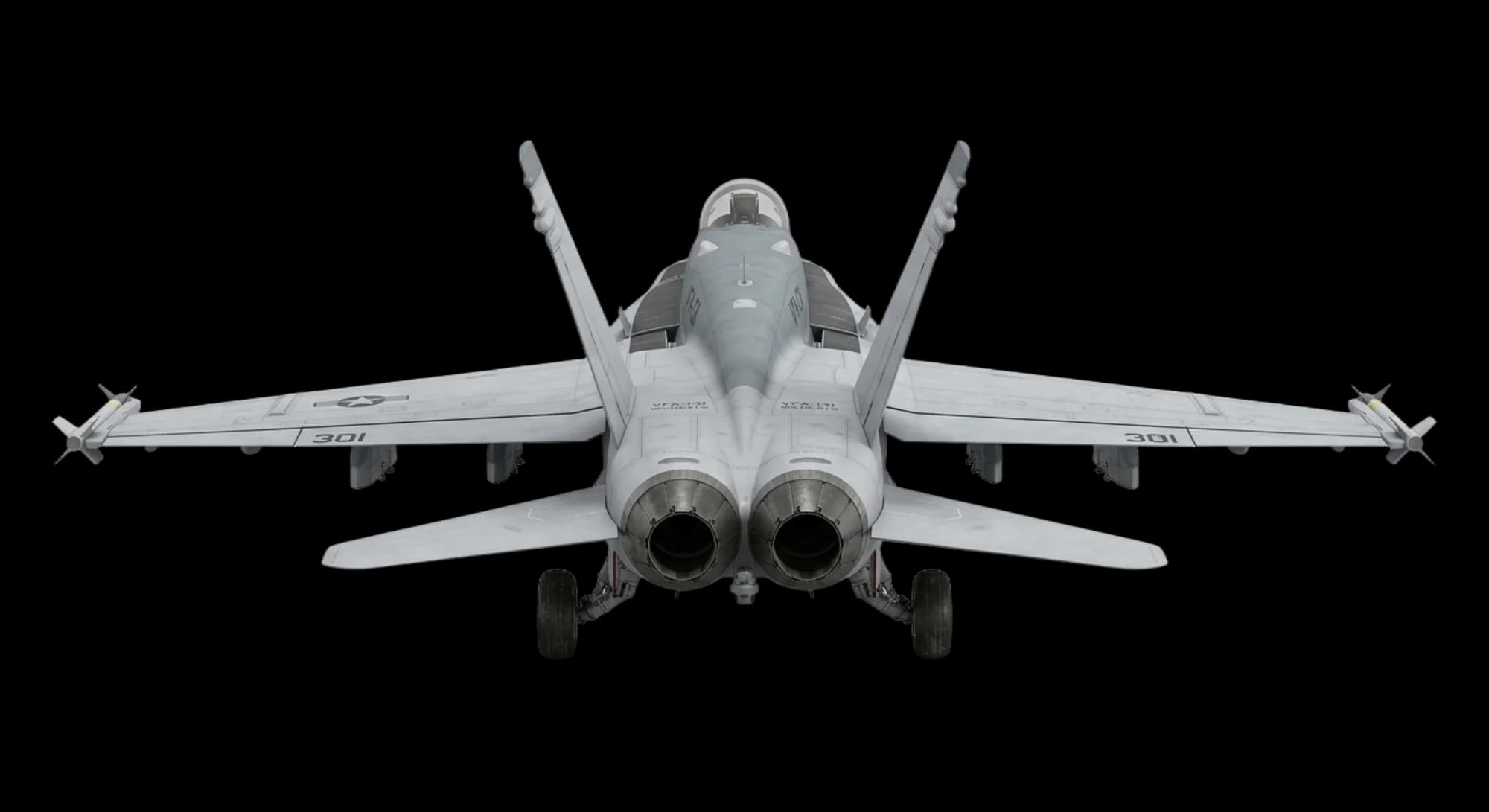 McDonnell Douglas F/A-18 Hornet 1978 - Rear view