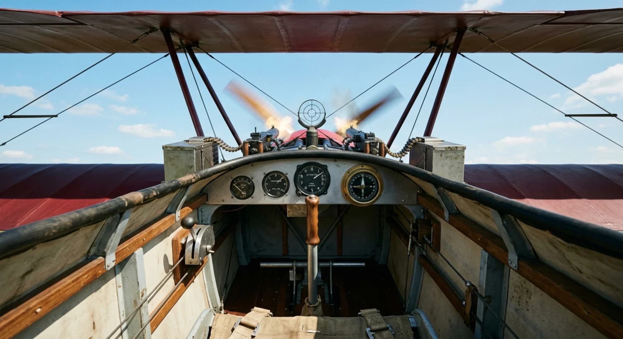 Fokker Fokker Dr.I 1917 - Cockpit view