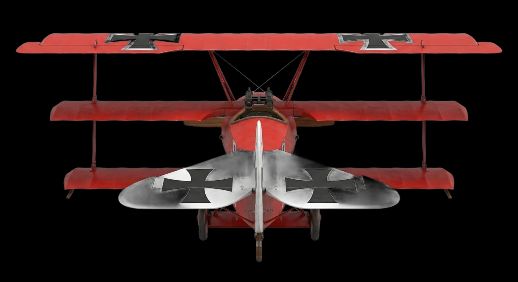 Fokker Fokker Dr.I 1917 - Rear view