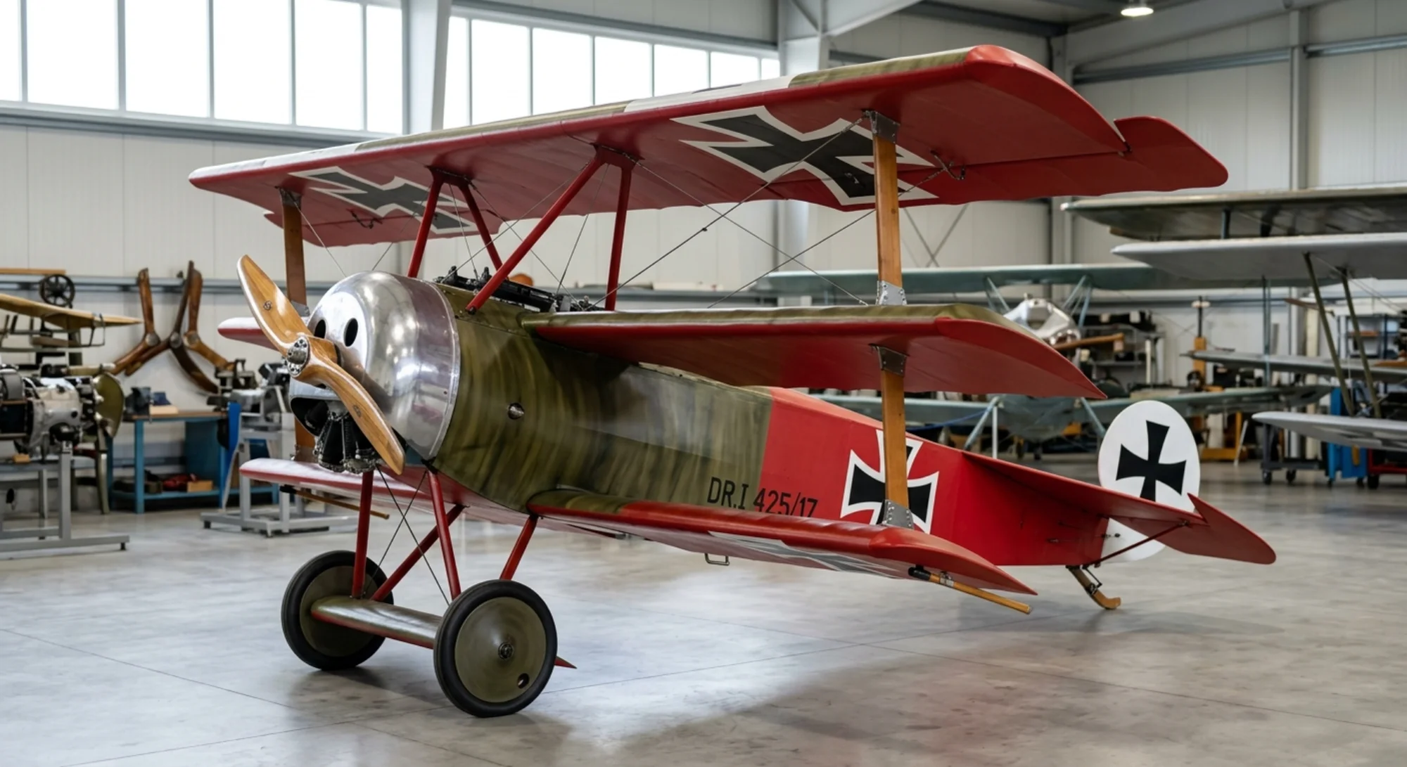 Fokker Fokker Dr.I 1917 - Wing Detail view