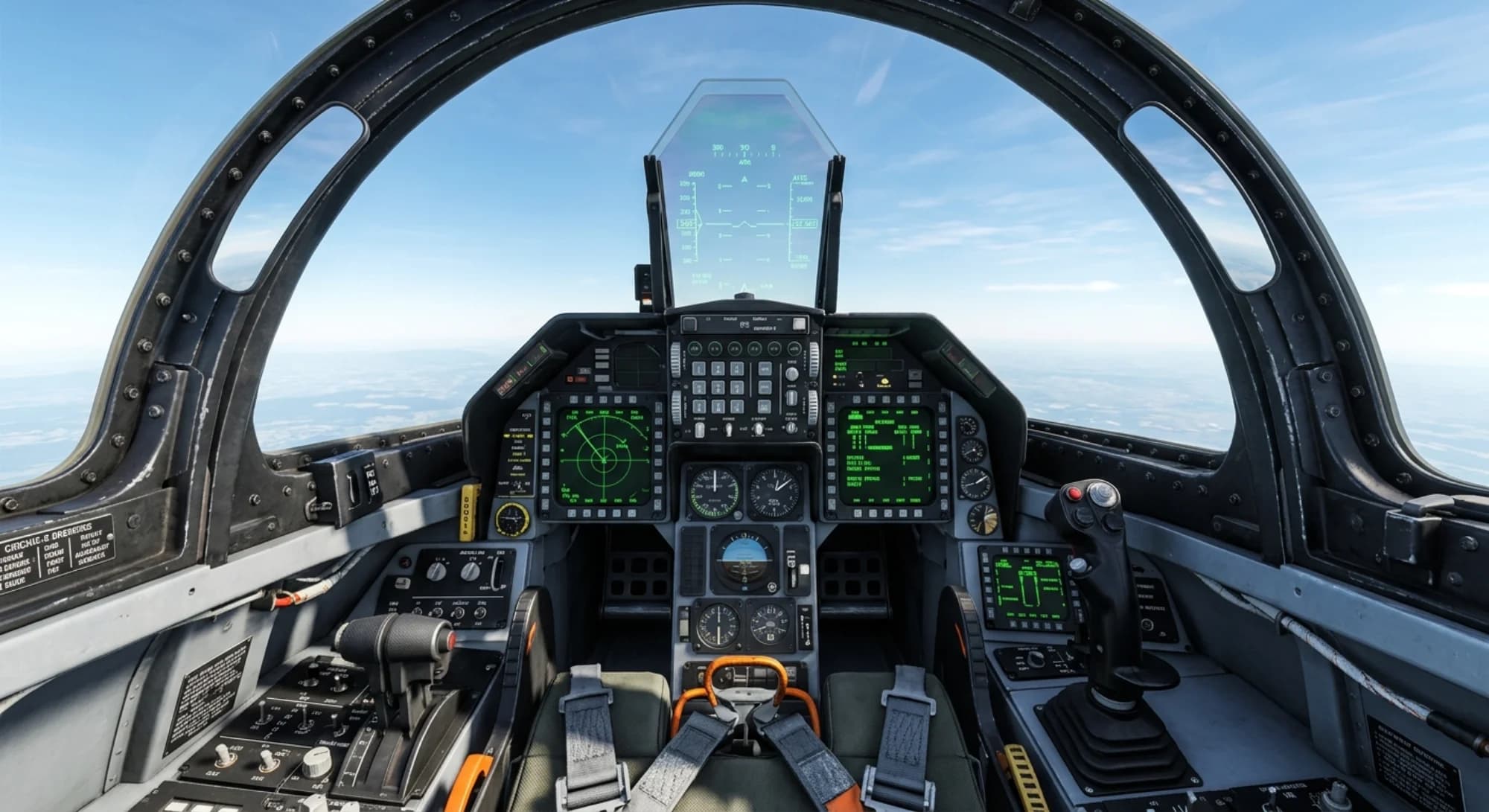 1974 General Dynamics F-16 Fighting Falcon - Cockpit - Fighter aircraft