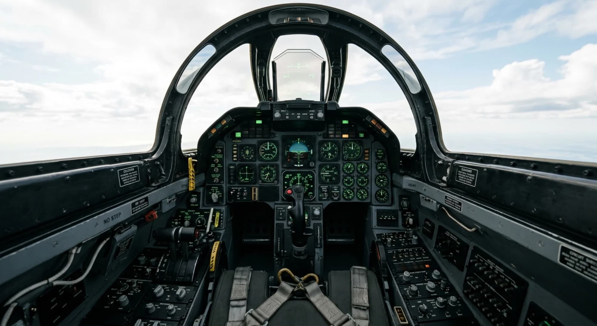 Grumman F-14 Tomcat 1970 - Cockpit view