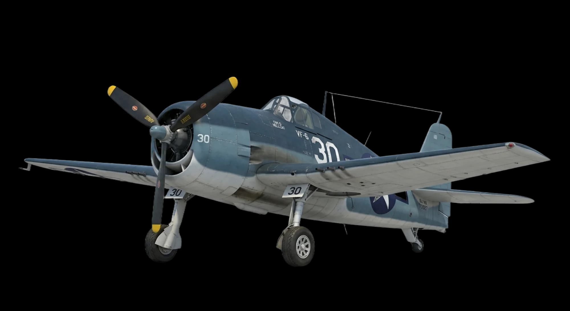 Grumman F6F Hellcat 1942 - Front 3/4 view