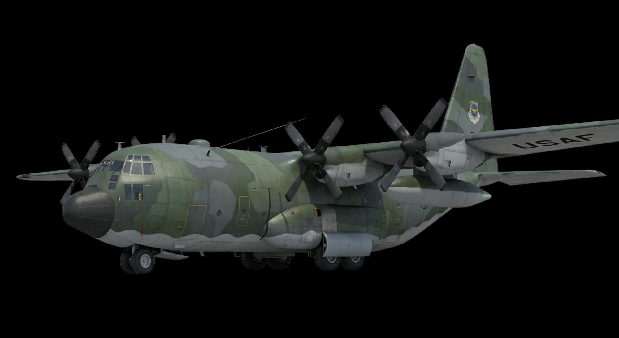1954 Lockheed Martin C-130 Hercules - Front 3/4 - Transport aircraft