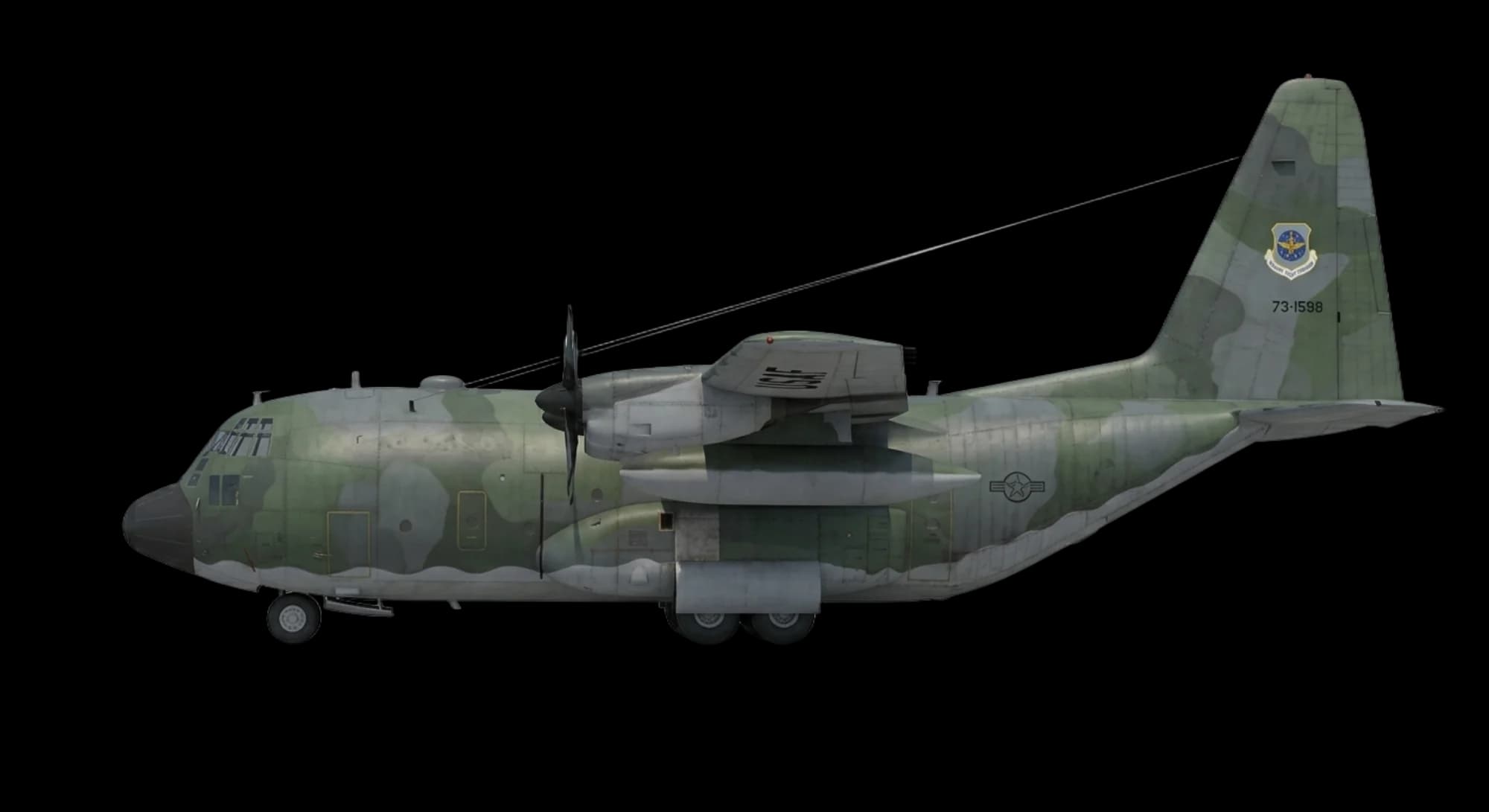 1954 Lockheed Martin C-130 Hercules - Profile - Transport aircraft