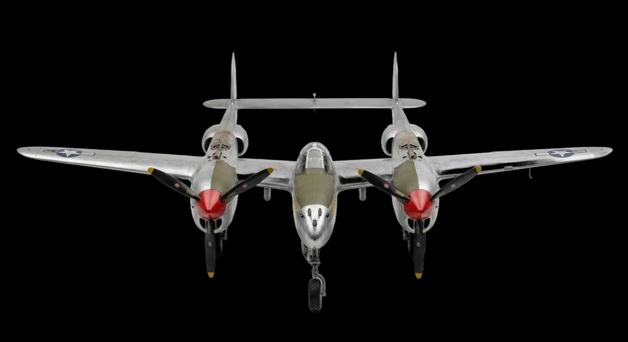 1939 Lockheed Martin Lockheed P-38 Lightning - Front - Fighter aircraft