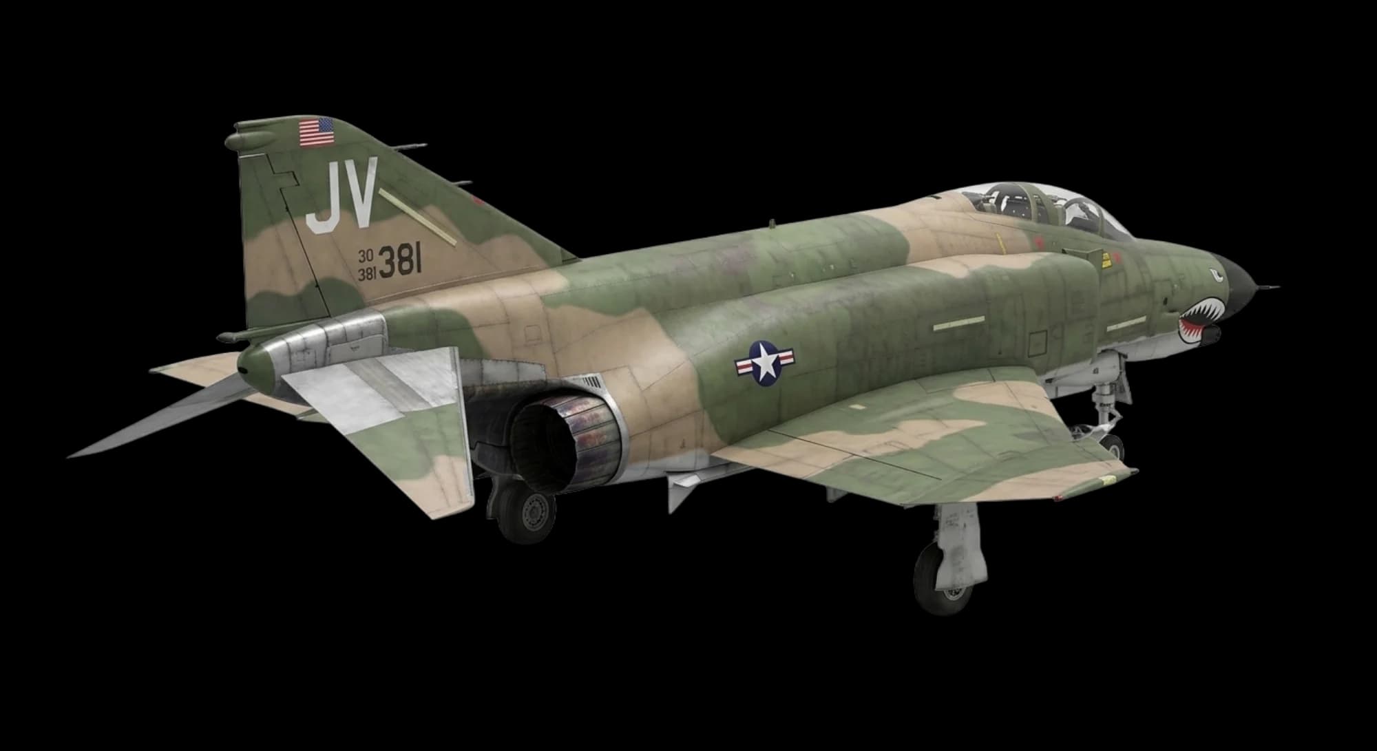 McDonnell Douglas F-4 Phantom II 1958 - Rear 3/4 view