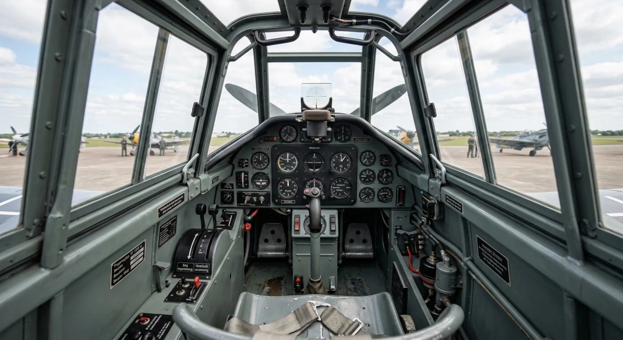 Messerschmitt Bf 109 1935 - Cockpit view