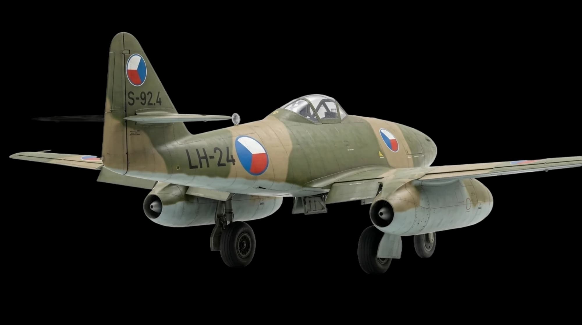 Messerschmitt Me 262 1942 - Rear 3/4 view