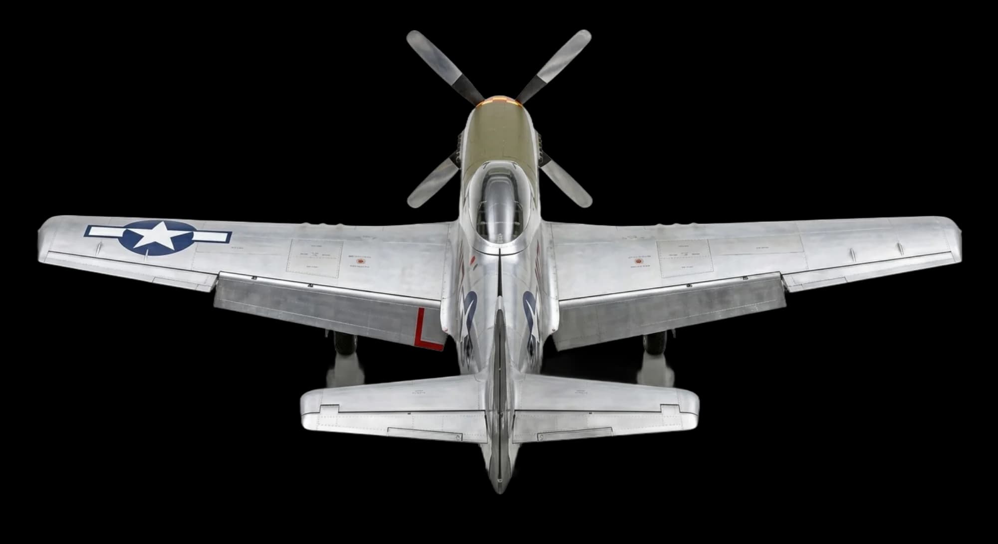 1940 North American Aviation P-51 Mustang - Rear - Fighter aircraft