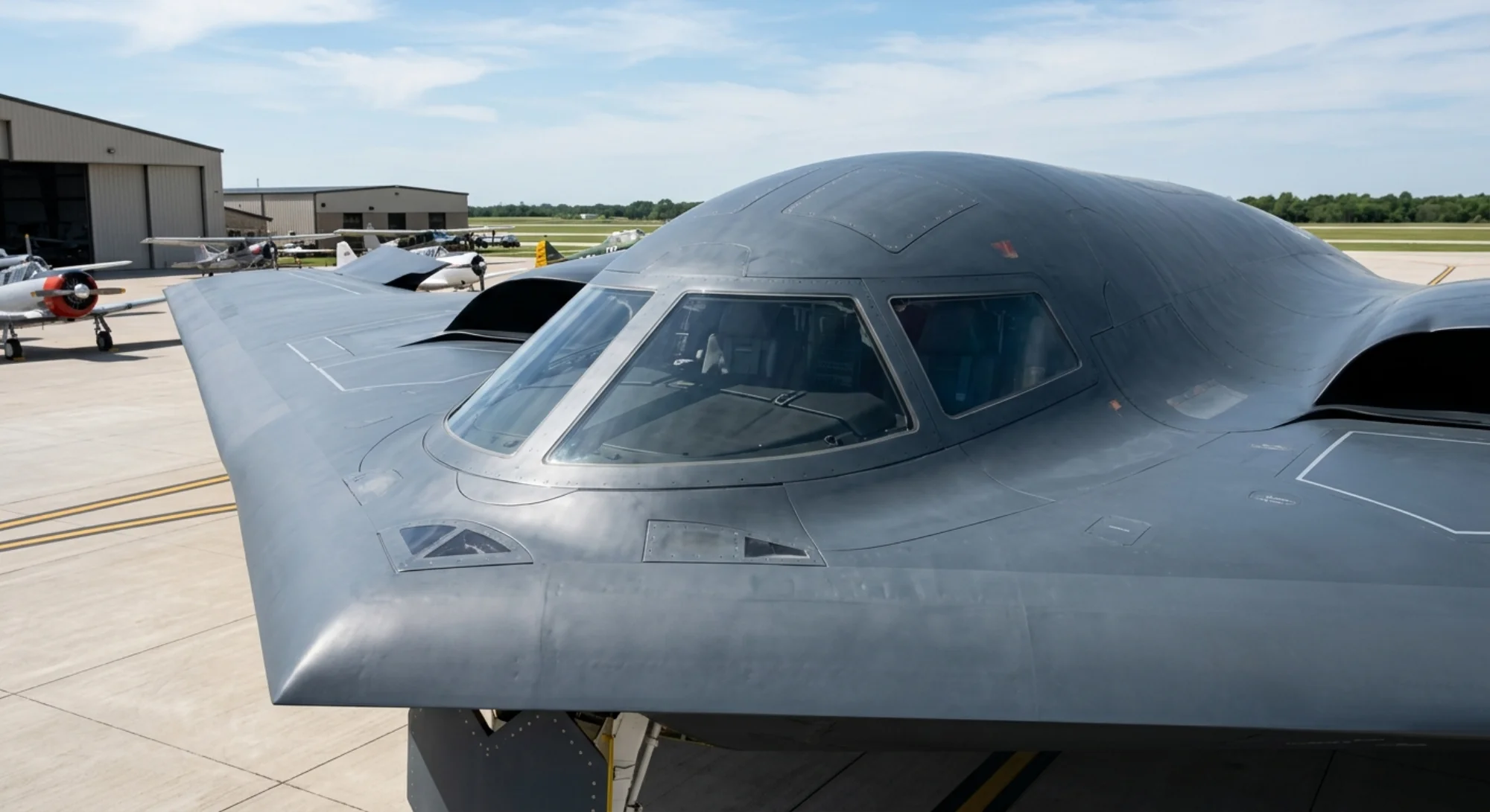 Northrop Grumman B-2 Spirit 1989 - Cockpit Exterior view