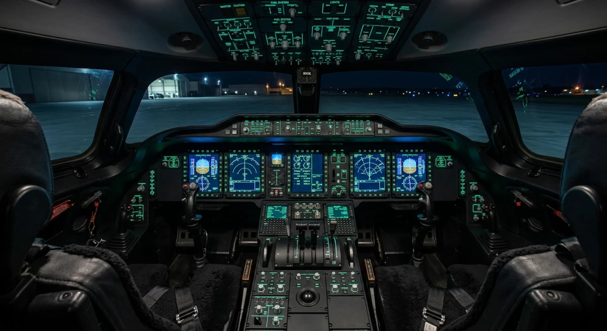Northrop Grumman B-2 Spirit 1989 - Cockpit view
