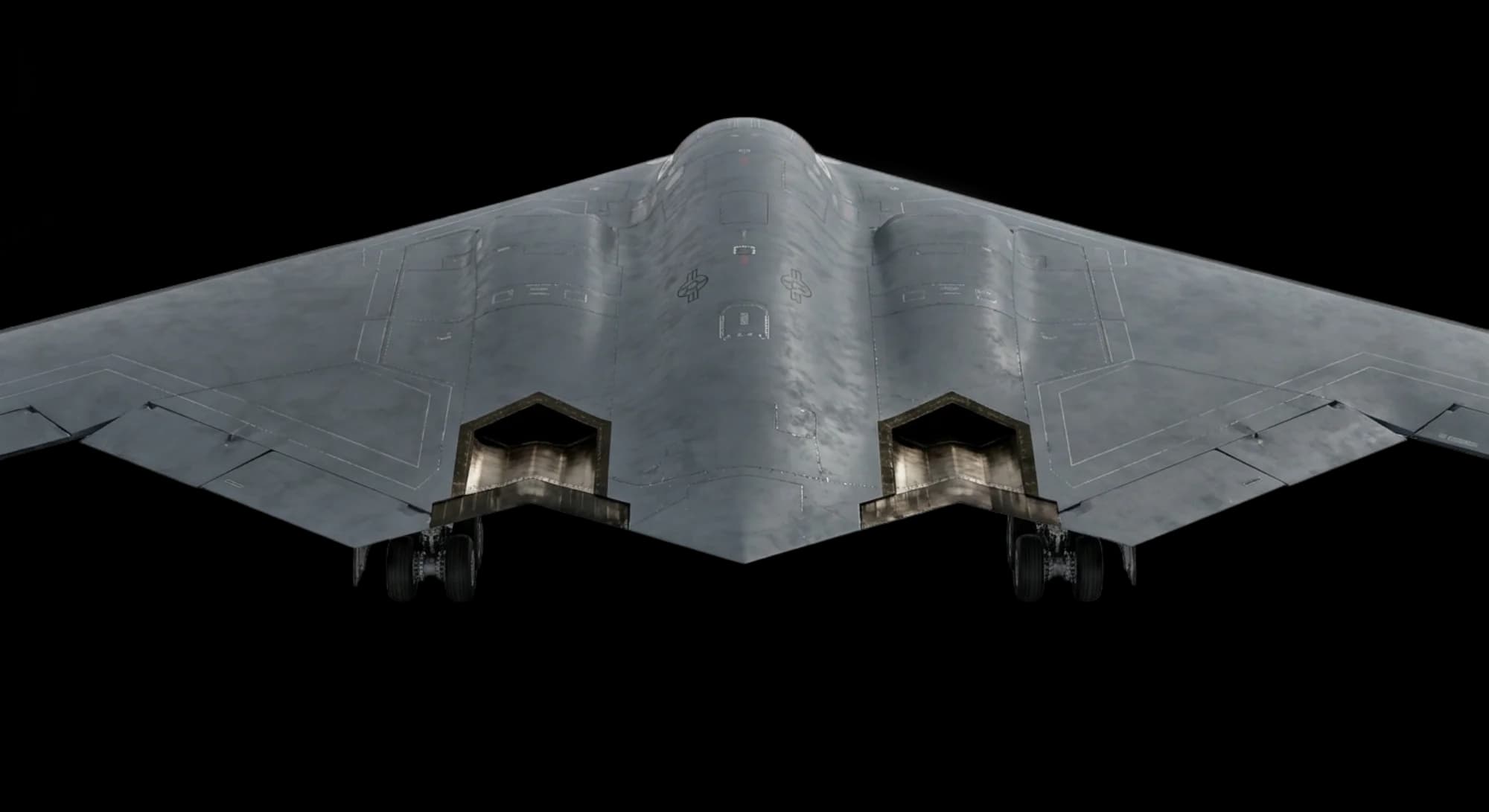 Northrop Grumman B-2 Spirit 1989 - Rear view