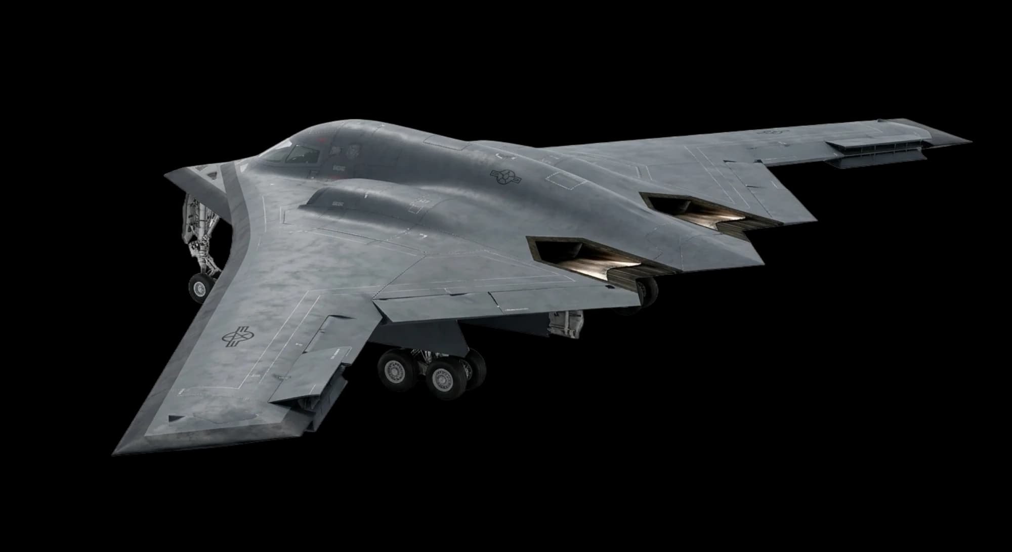 Northrop Grumman B-2 Spirit 1989 - Rear 3/4 view