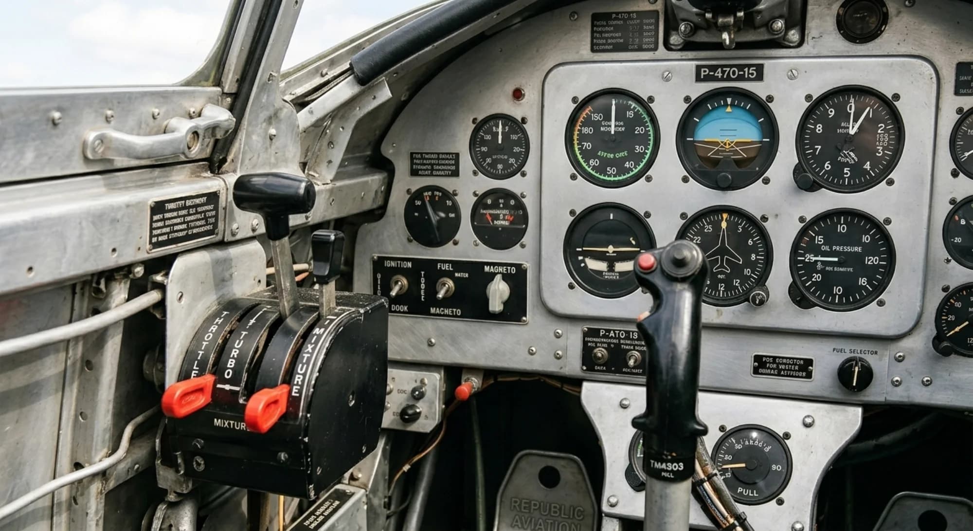 1941 Republic Aviation Republic P-47 Thunderbolt - Instrument Detail - Fighter aircraft