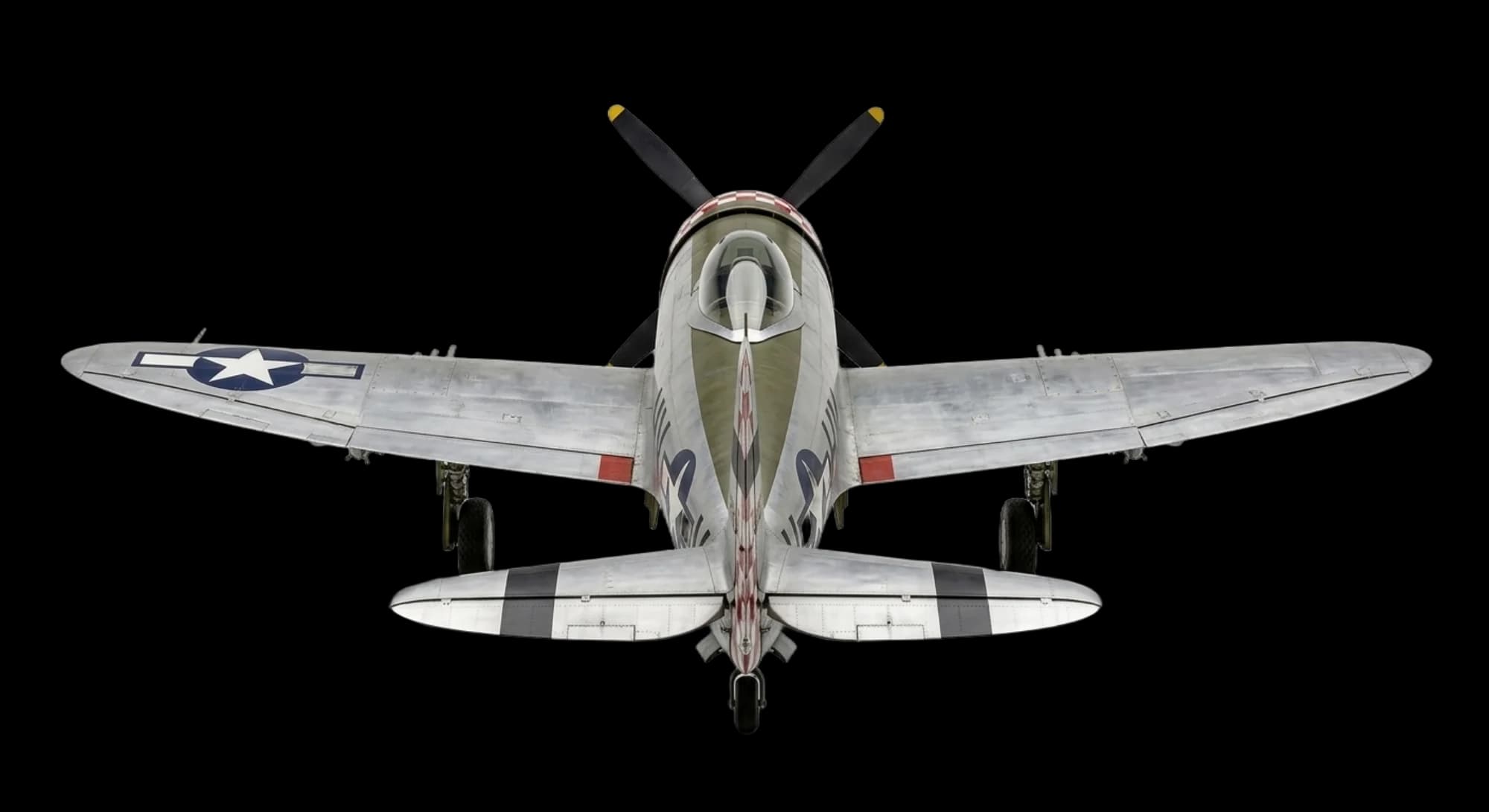 1941 Republic Aviation Republic P-47 Thunderbolt - Rear - Fighter aircraft