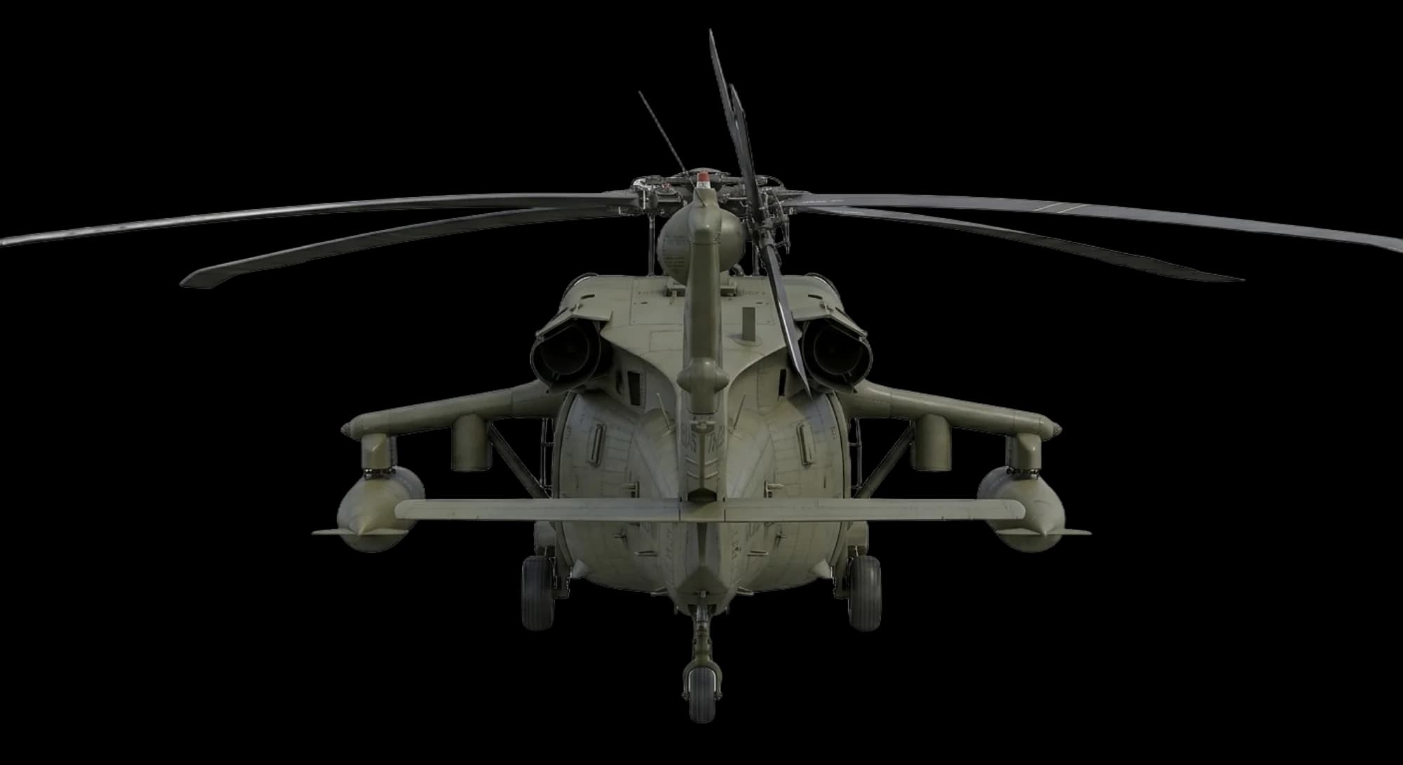 Sikorsky Aircraft UH-60 Black Hawk 1974 - Rear view