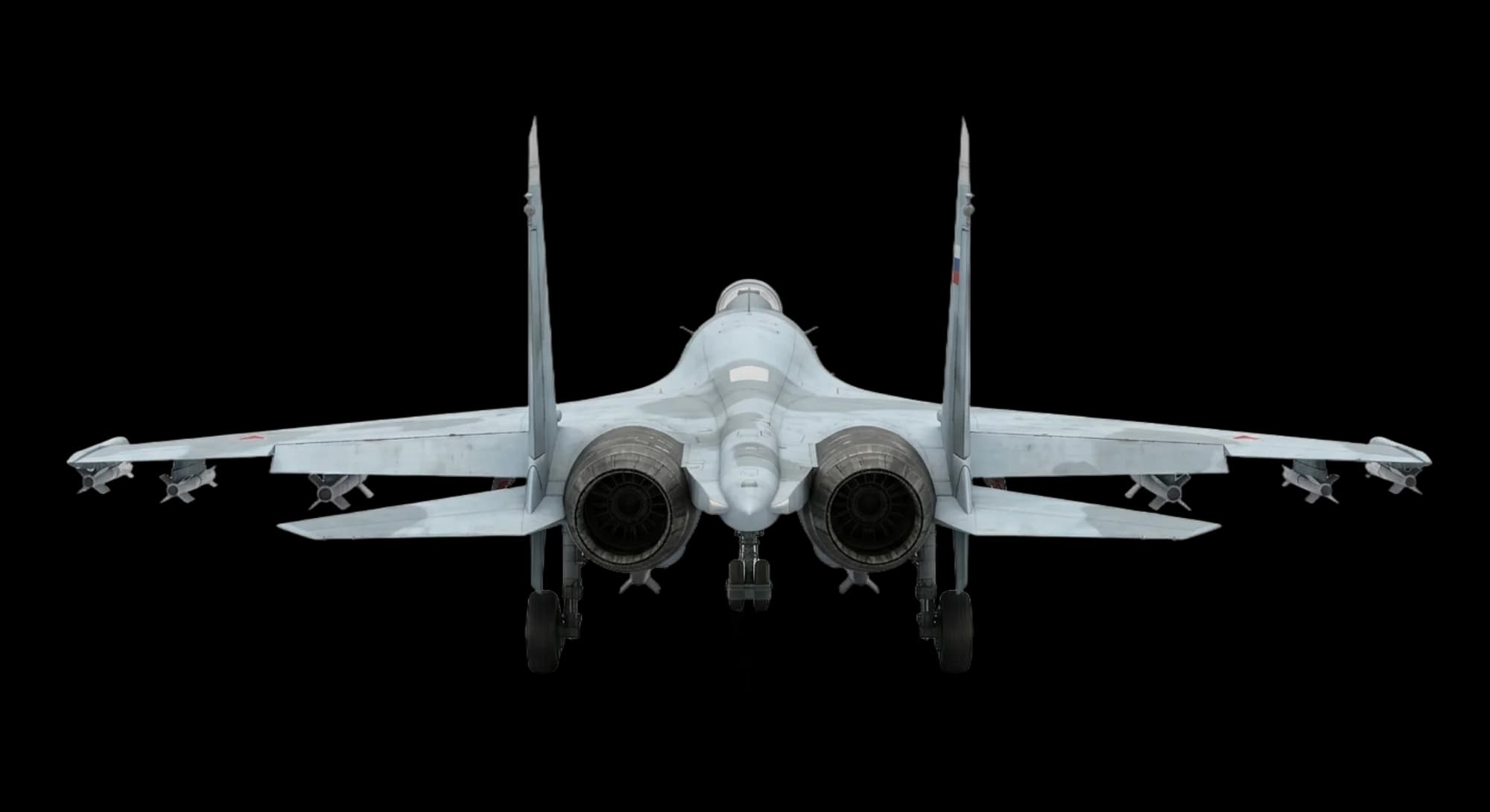 Sukhoi Su-27 Flanker 1977 - Rear view