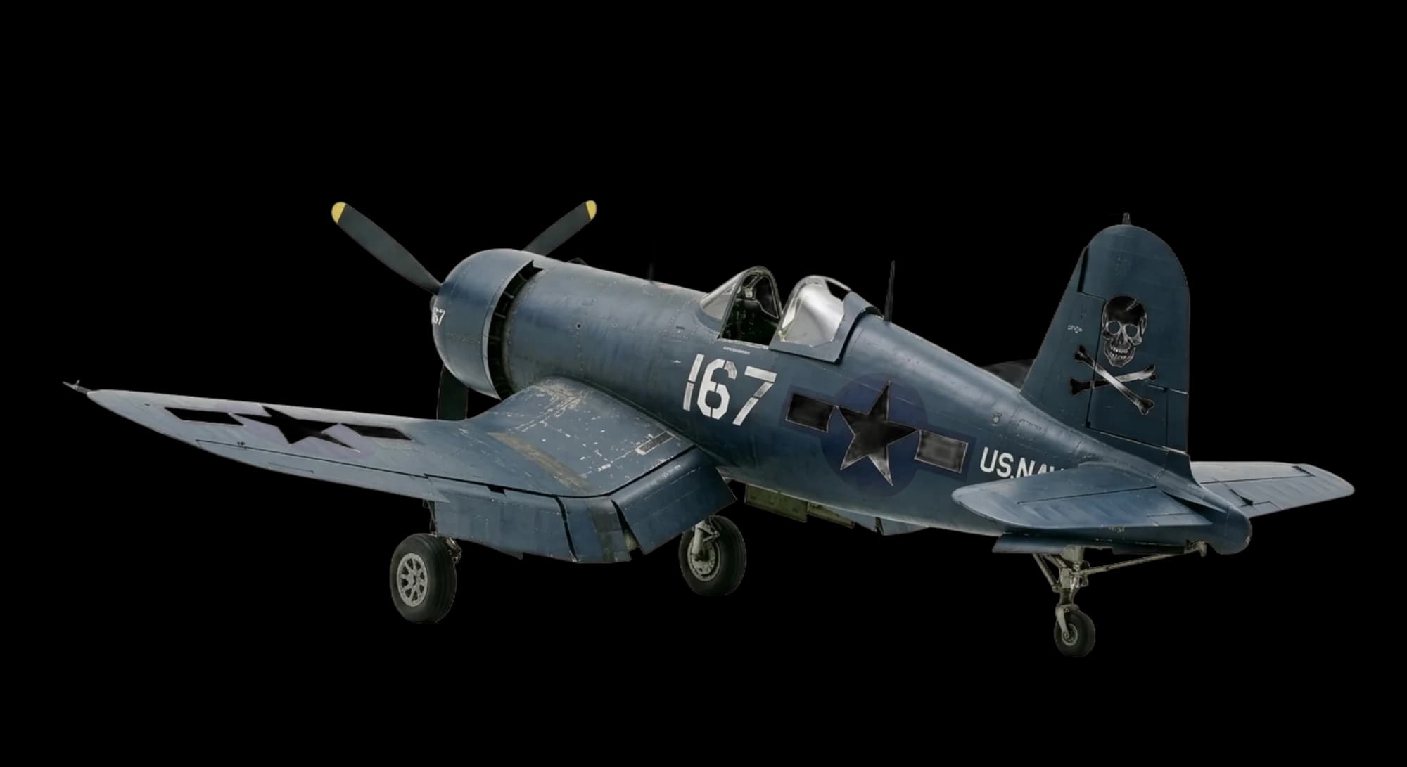 Vought Vought F4U Corsair 1940 - Rear 3/4 view