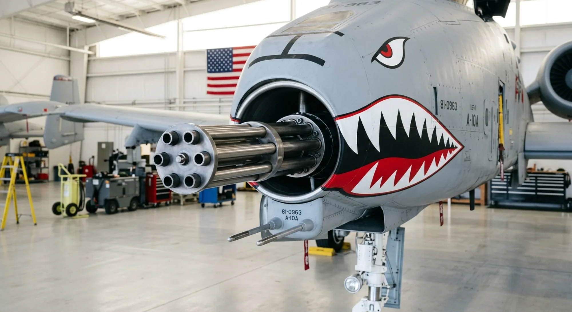 1972 Republic Aviation A-10 Thunderbolt II - Gun Detail - Attack aircraft