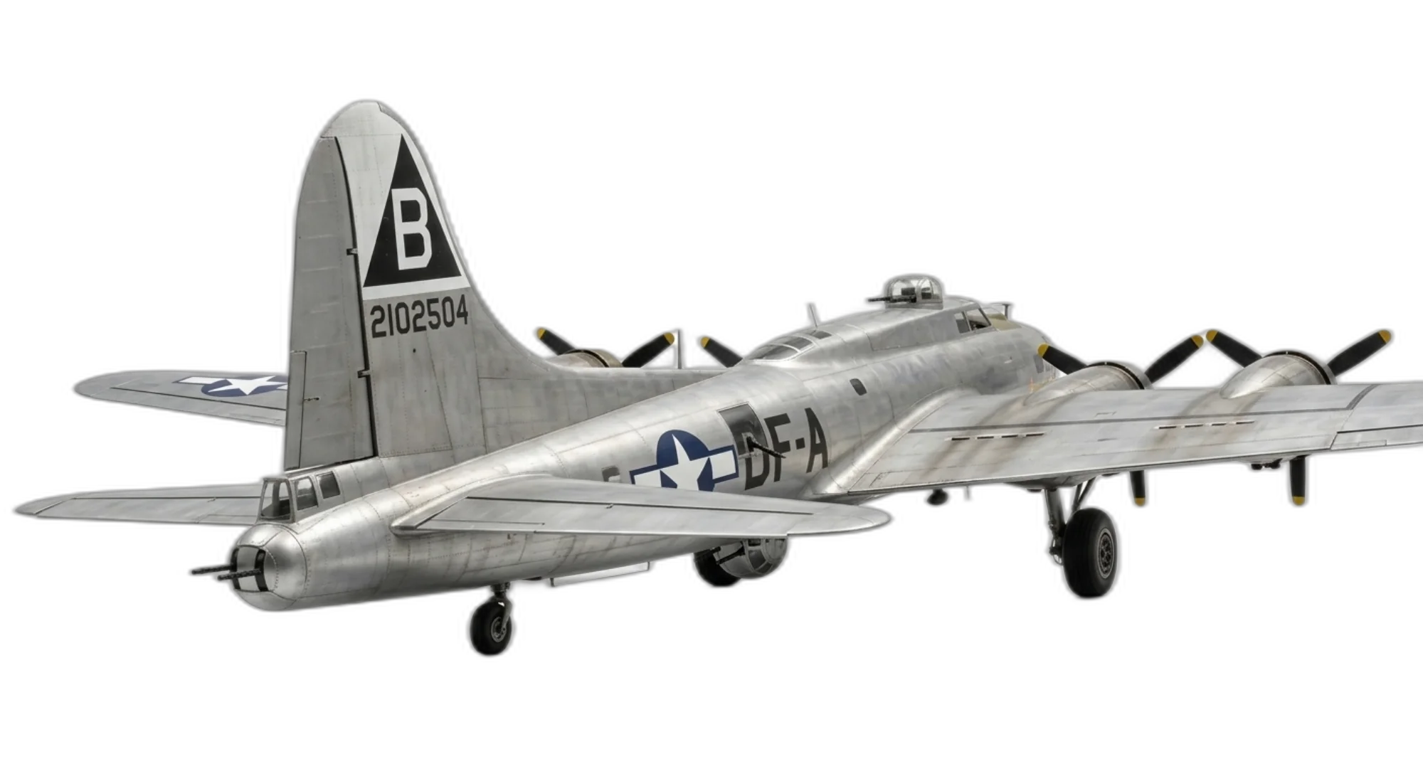 1935 Boeing B-17 Flying Fortress - Rear 3/4 - Bomber aircraft