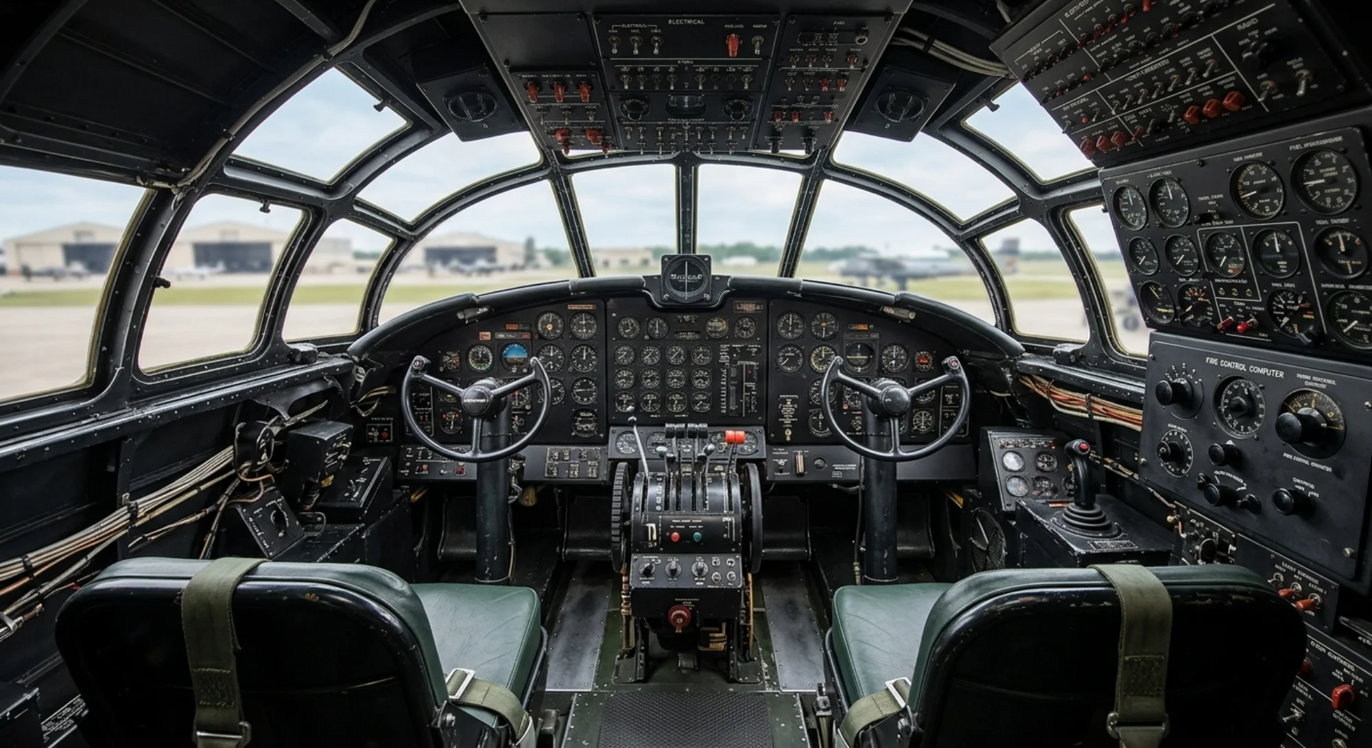 1942 Boeing Boeing B-29 Superfortress - Cockpit - Bomber aircraft