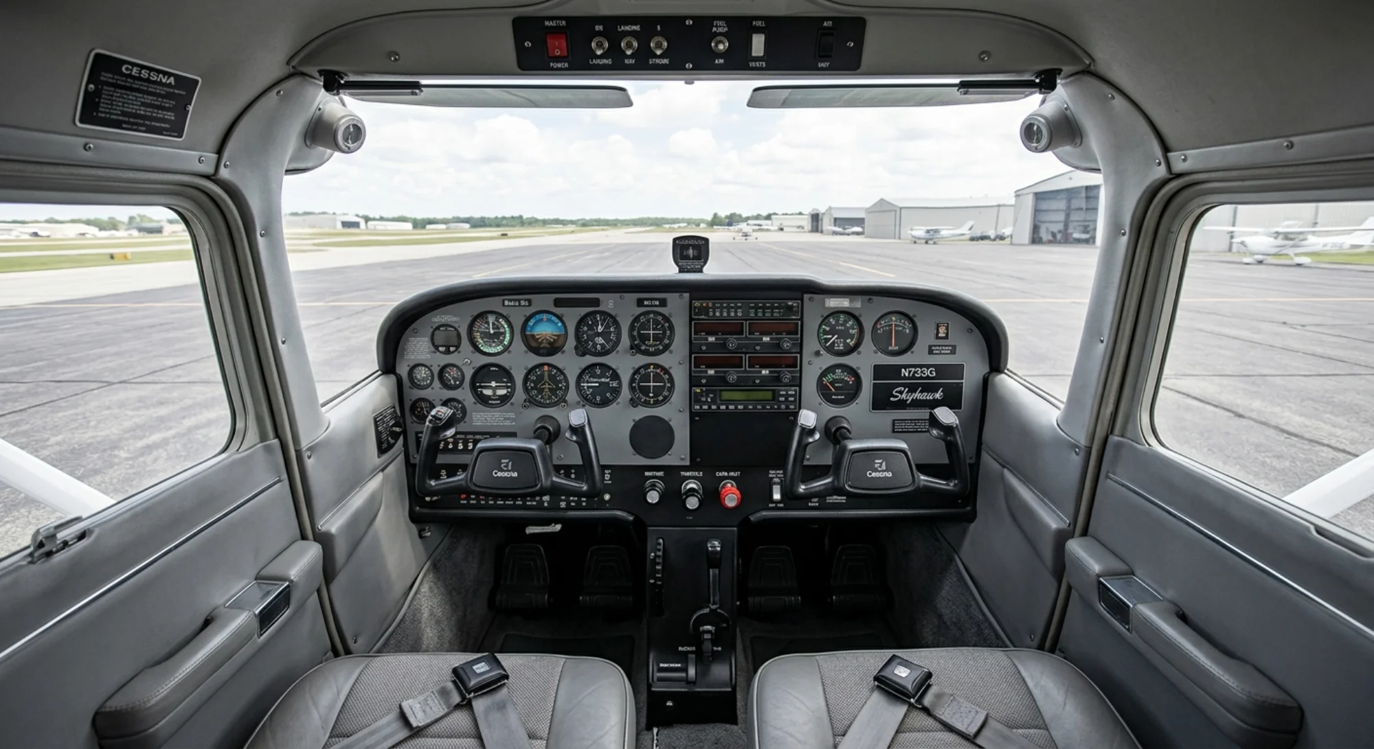 1955 Cessna Cessna 172 Skyhawk - Cockpit - Trainer aircraft
