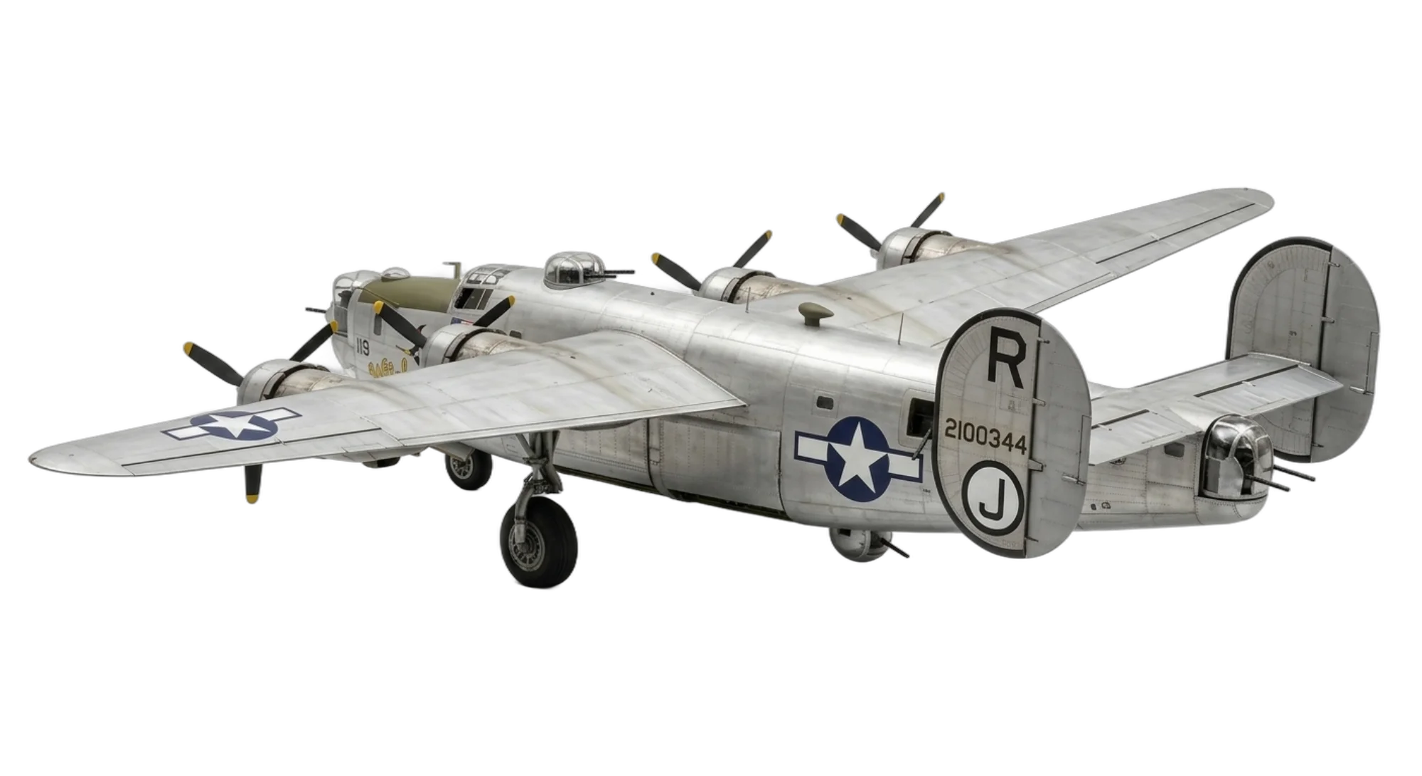 1939 Consolidated Aircraft Consolidated B-24 Liberator - Rear 3/4 - Bomber aircraft