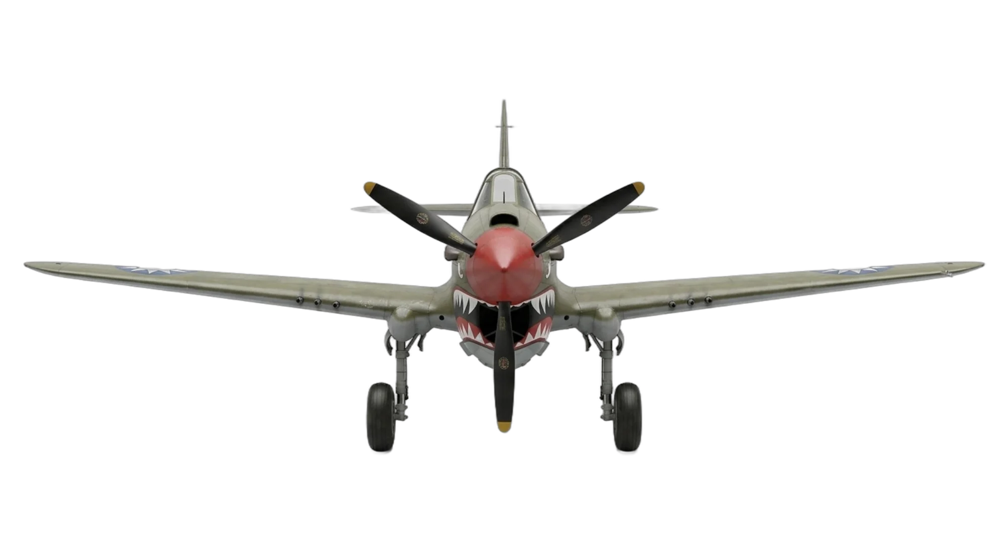 1938 Curtiss Aeroplane P-40 Warhawk - Front - Fighter aircraft