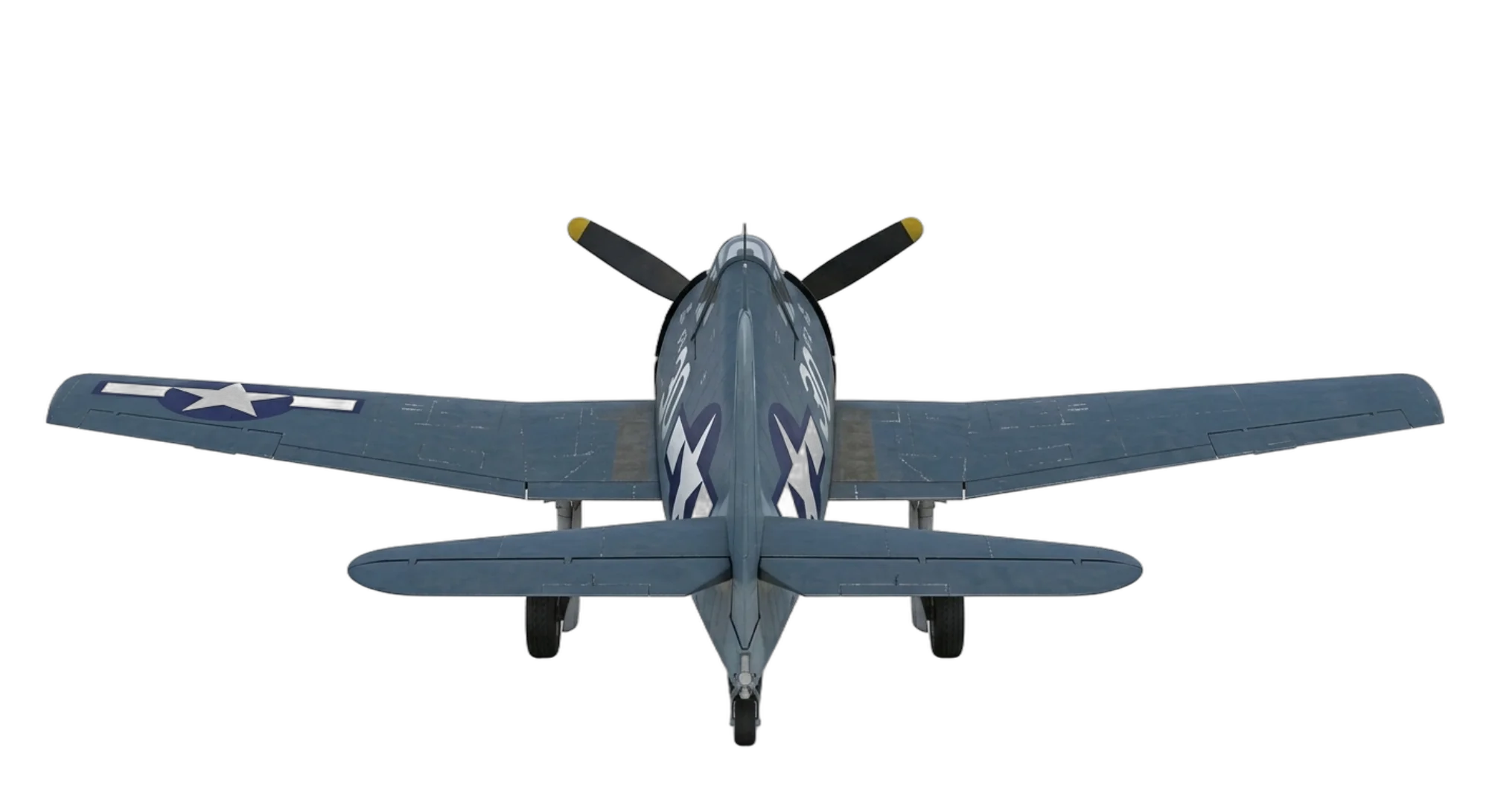 1942 Grumman F6F Hellcat - Rear - Fighter aircraft
