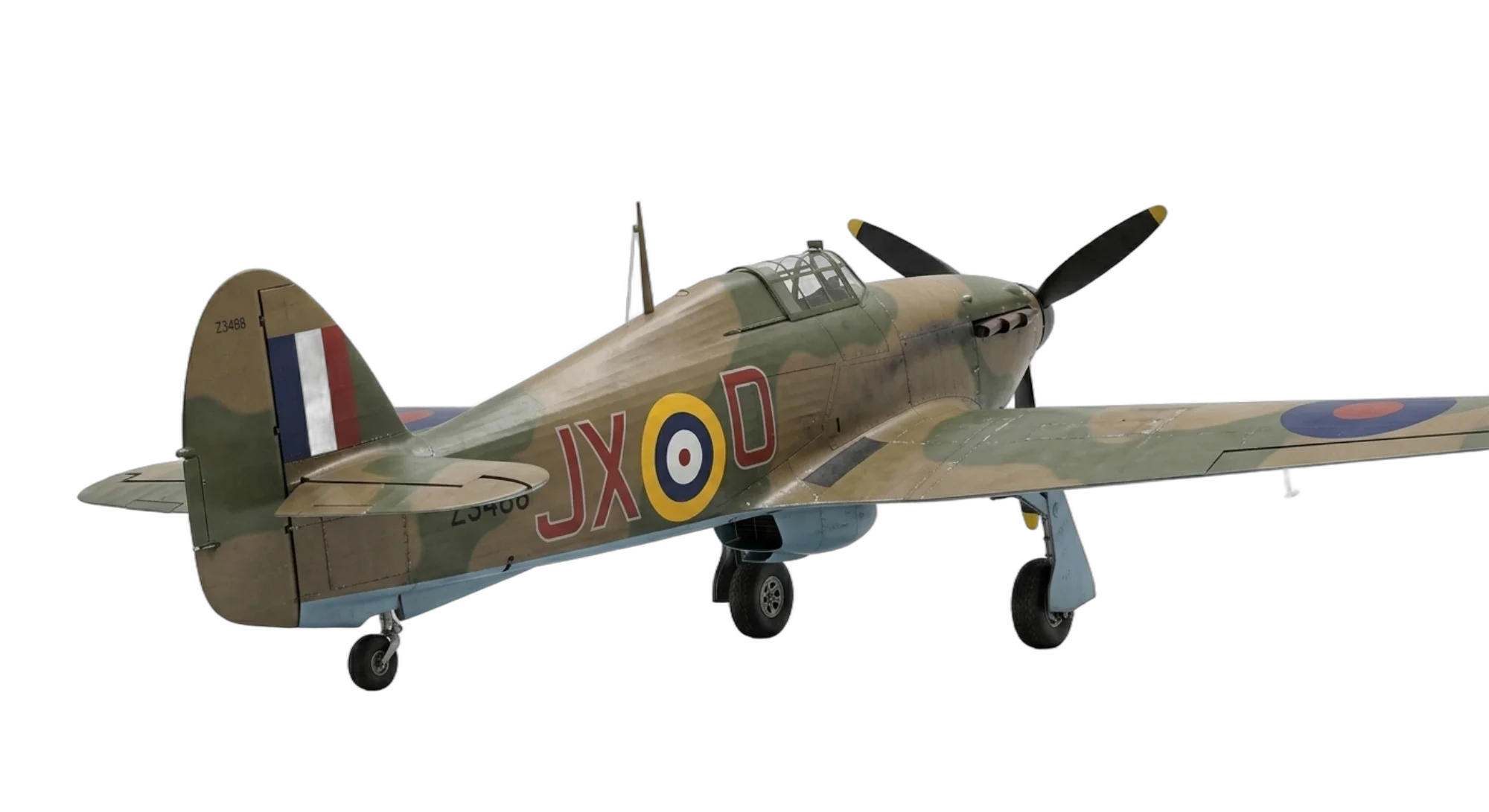 1935 Hawker Aircraft Hawker Hurricane - Rear 3/4 - Fighter aircraft