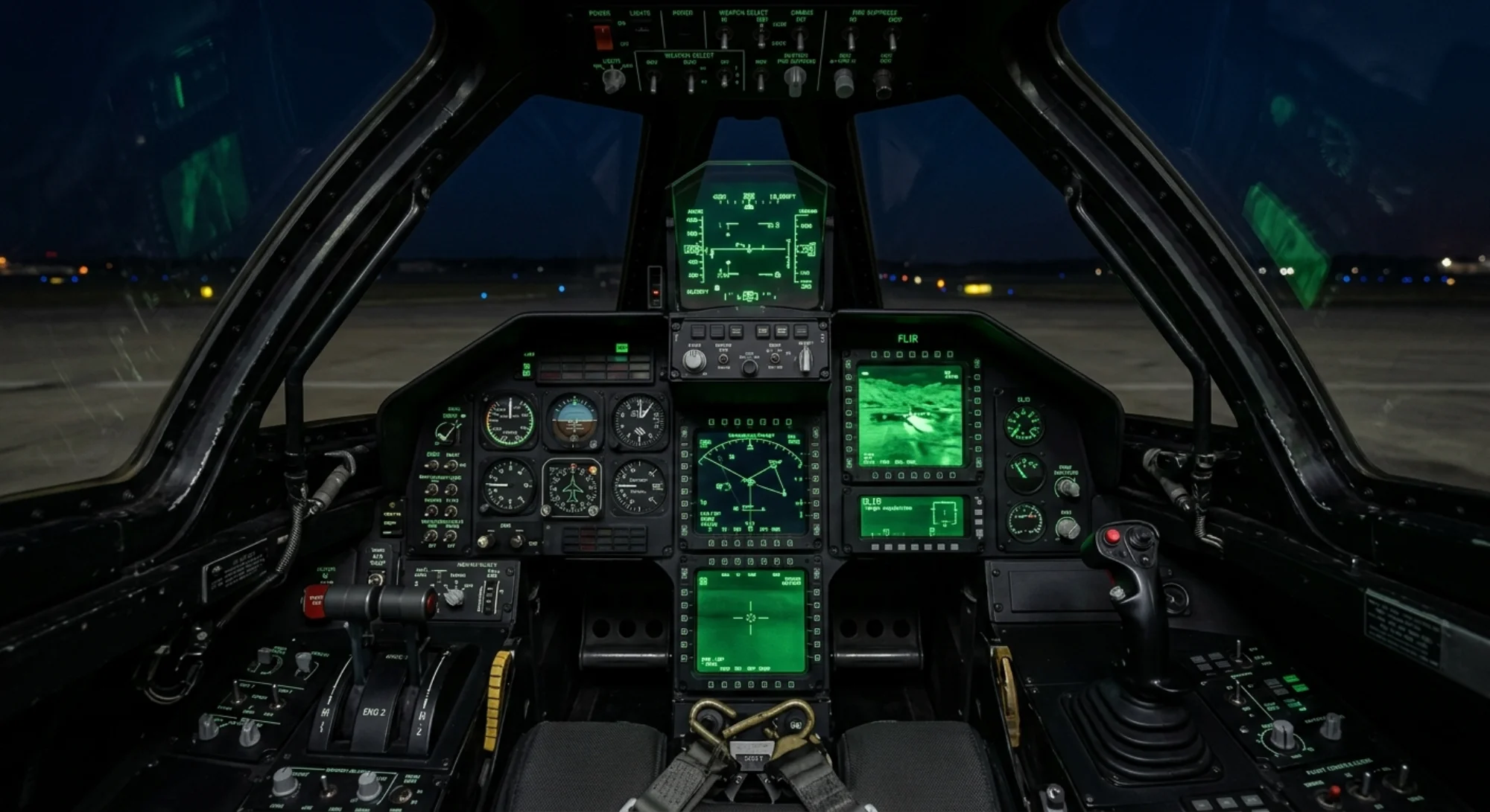 1981 Lockheed Martin F-117 Nighthawk - Cockpit - Attack aircraft